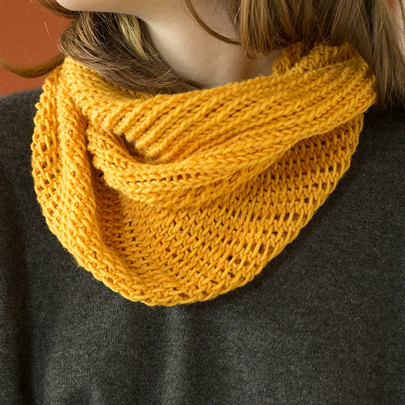 Bella Cowl Kit in Harvest and Monokrom Worsted