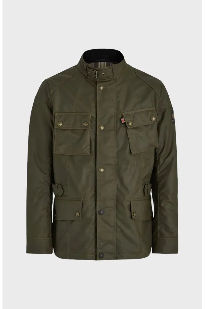 Belstaff - Crosby Forest Motorcycle Waxed Cotton Green - Jacket