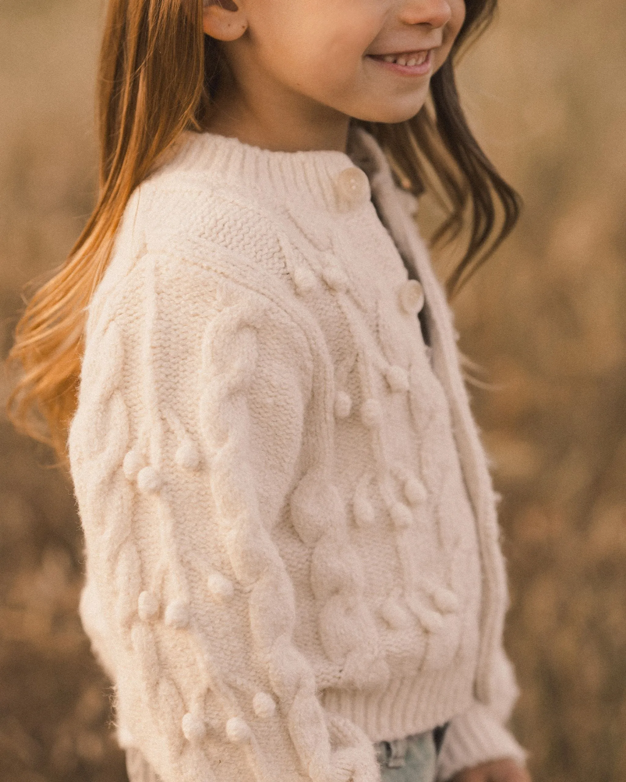 Bobble Cardigan | Natural