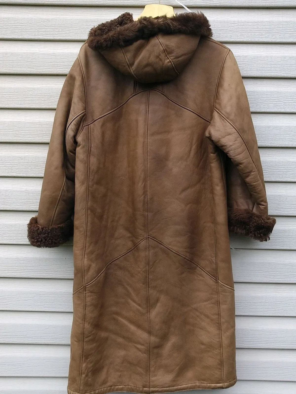 Brown Casual Faux Suede Outerwear