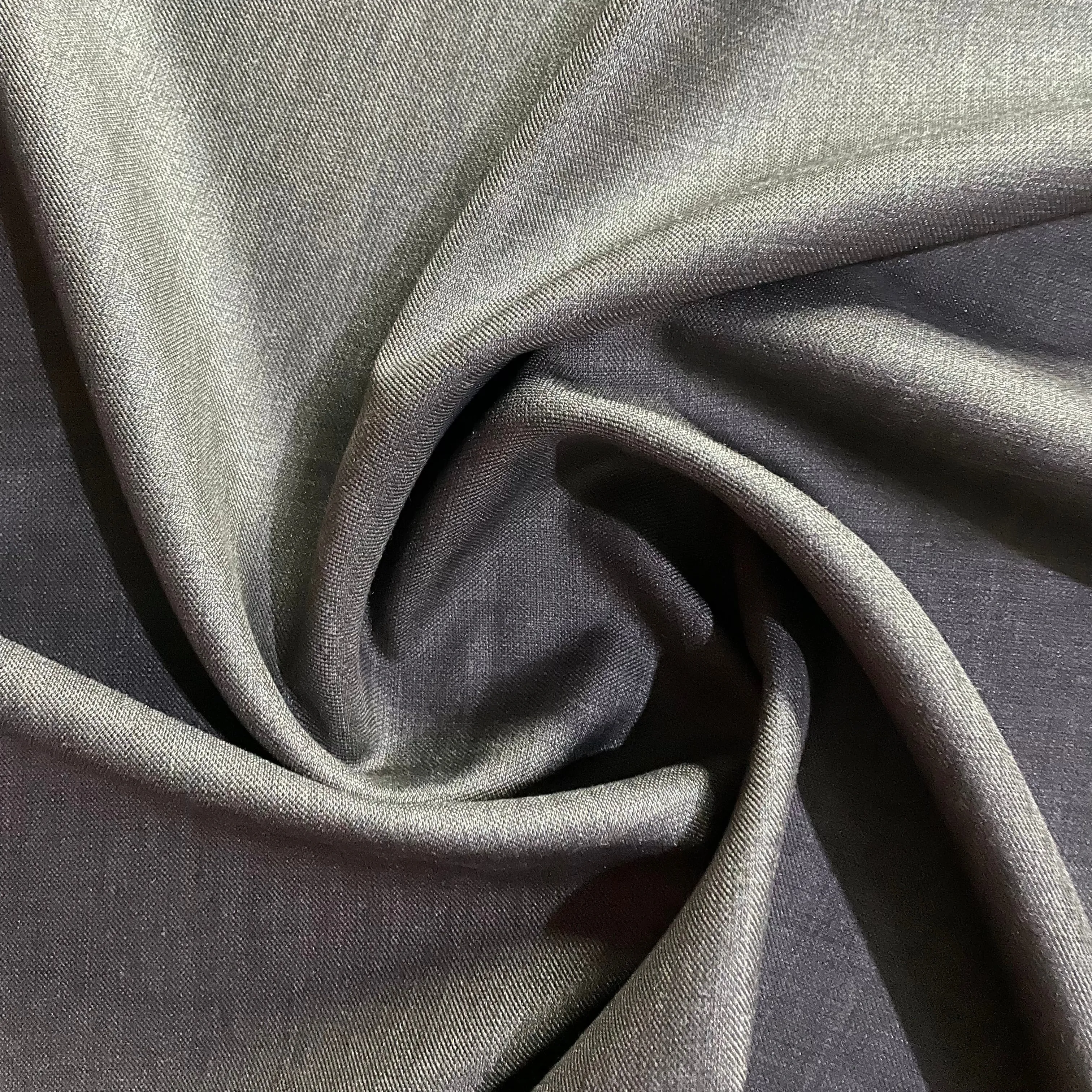 Brown Solid Semi Viscose Suiting Fabric