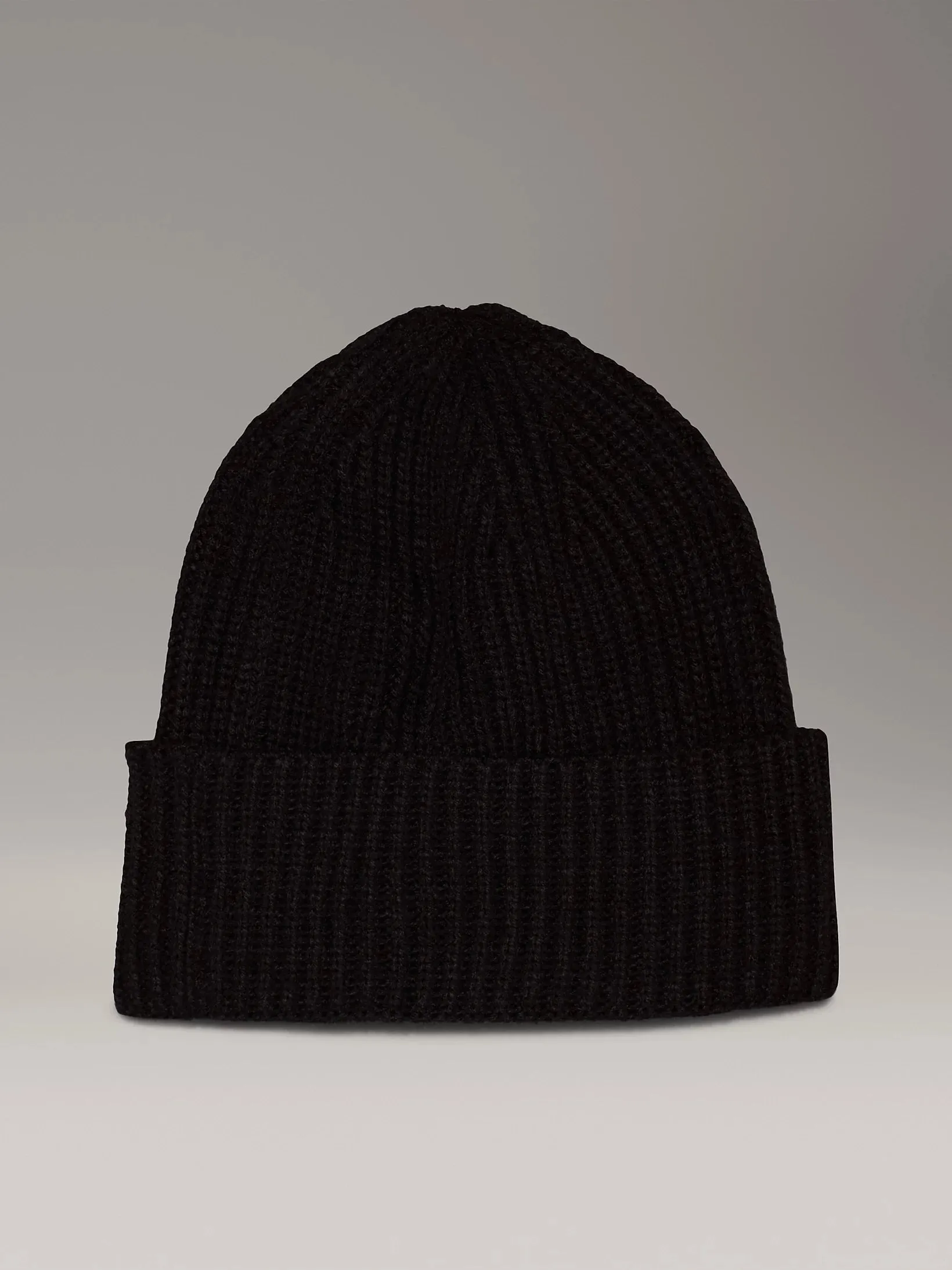 Calvin Klein - Monogram rib beanie, black