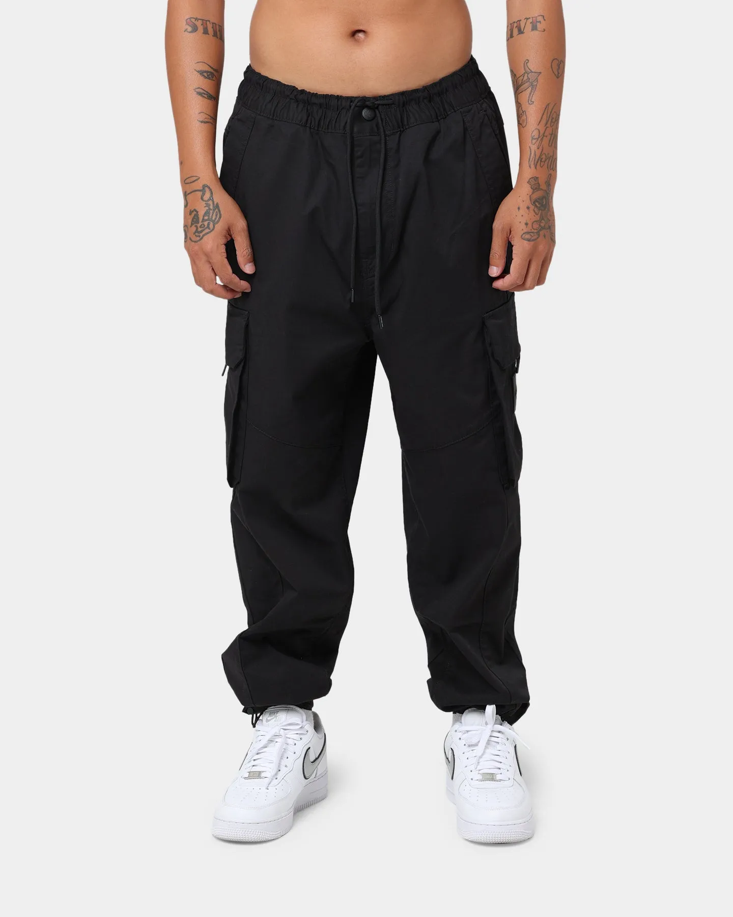 Calvin Klein Seasonal Washed Cargo Pants Ck Black