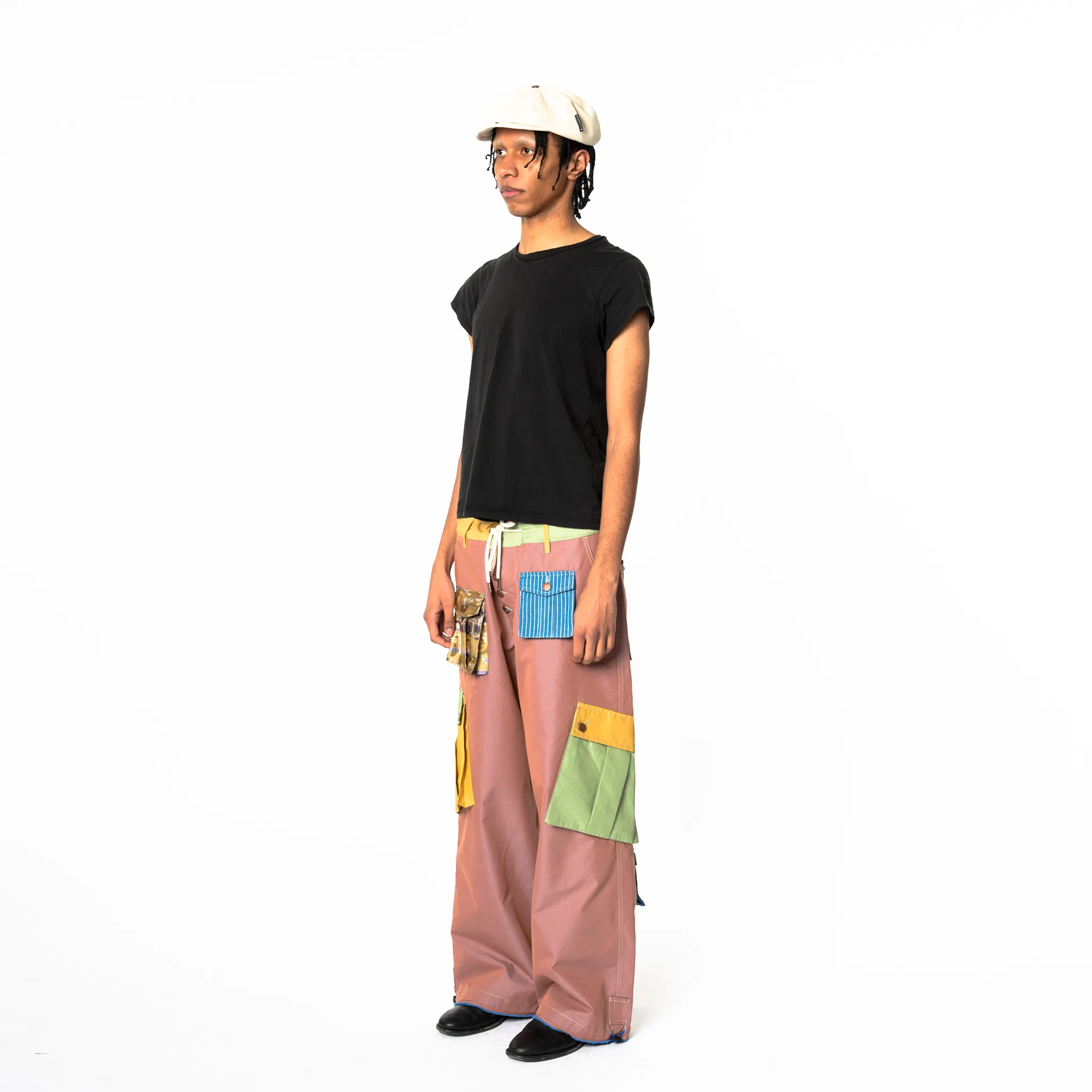 Cargo Pants - Colorblock Mixed Pattern