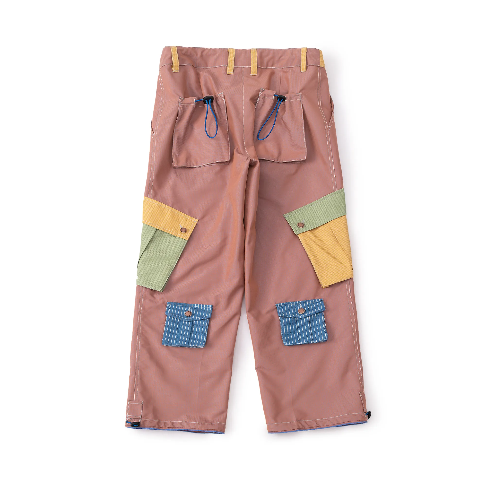 Cargo Pants - Colorblock Mixed Pattern