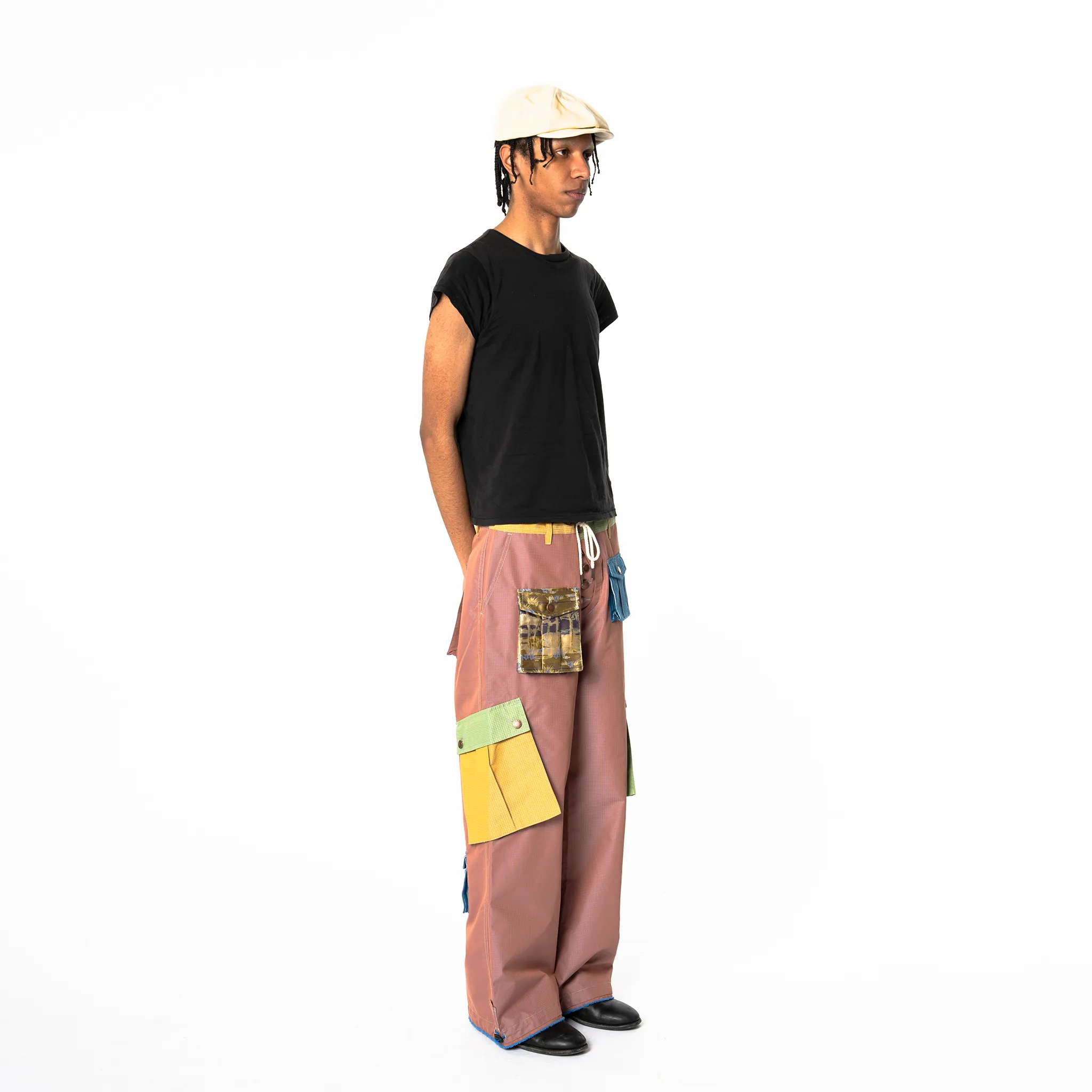 Cargo Pants - Colorblock Mixed Pattern