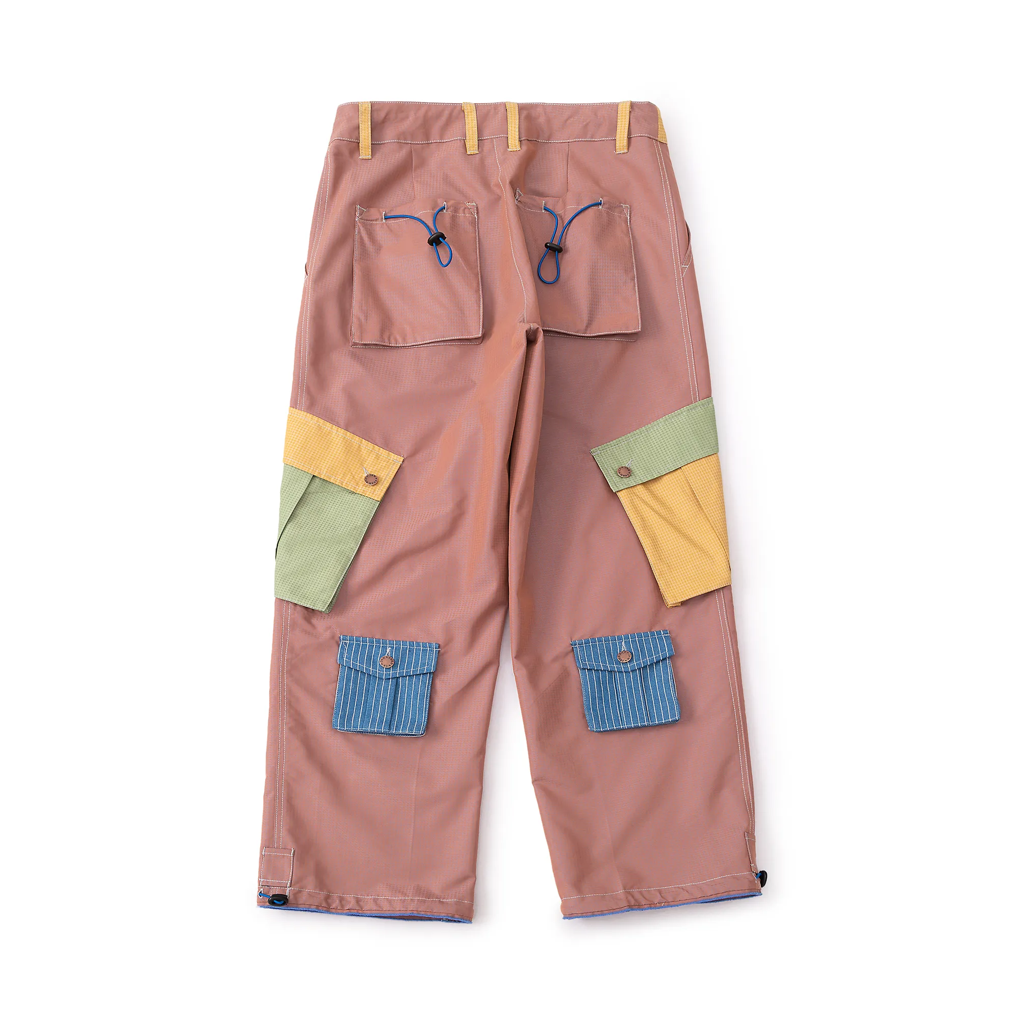 Cargo Pants - Colorblock Mixed Pattern