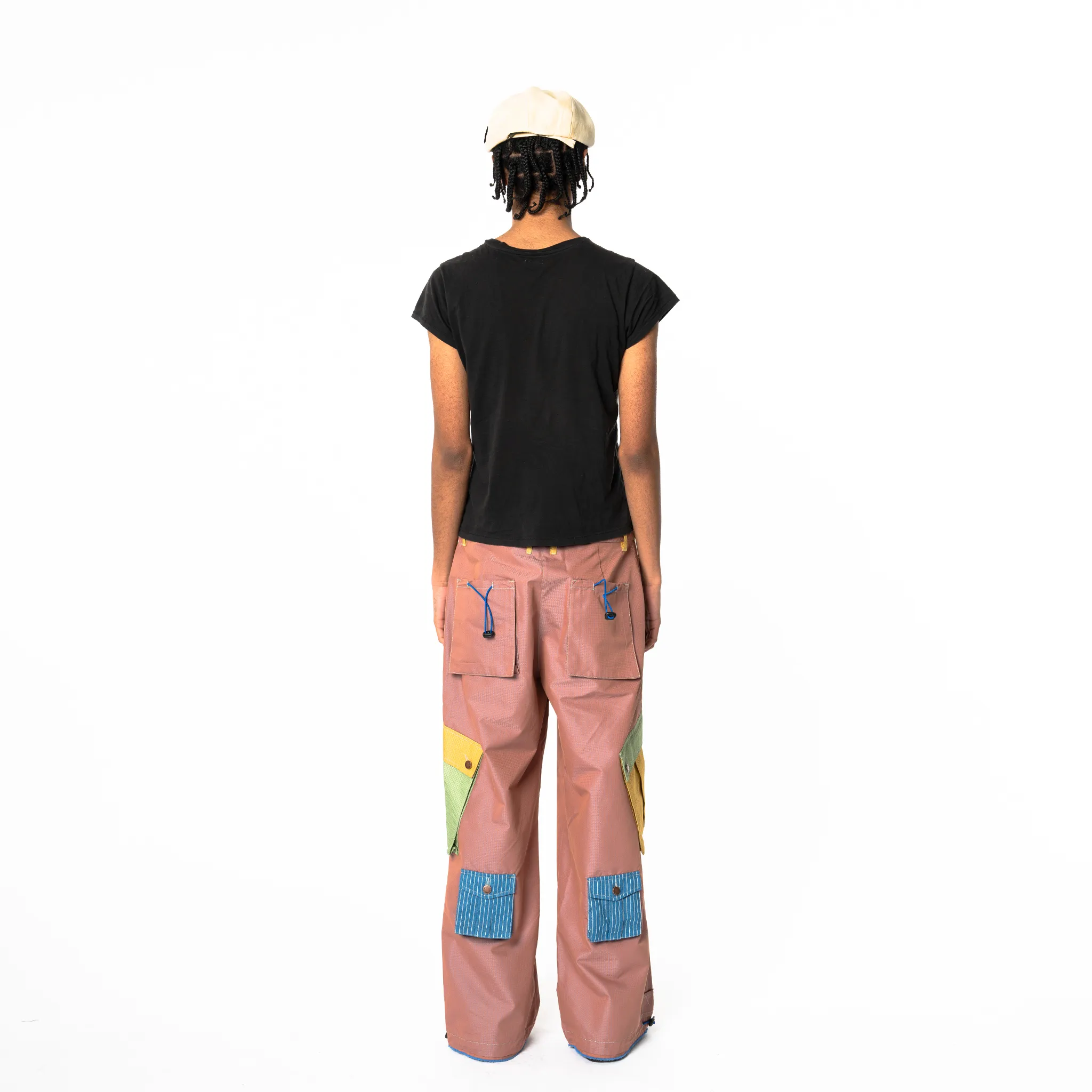 Cargo Pants - Colorblock Mixed Pattern