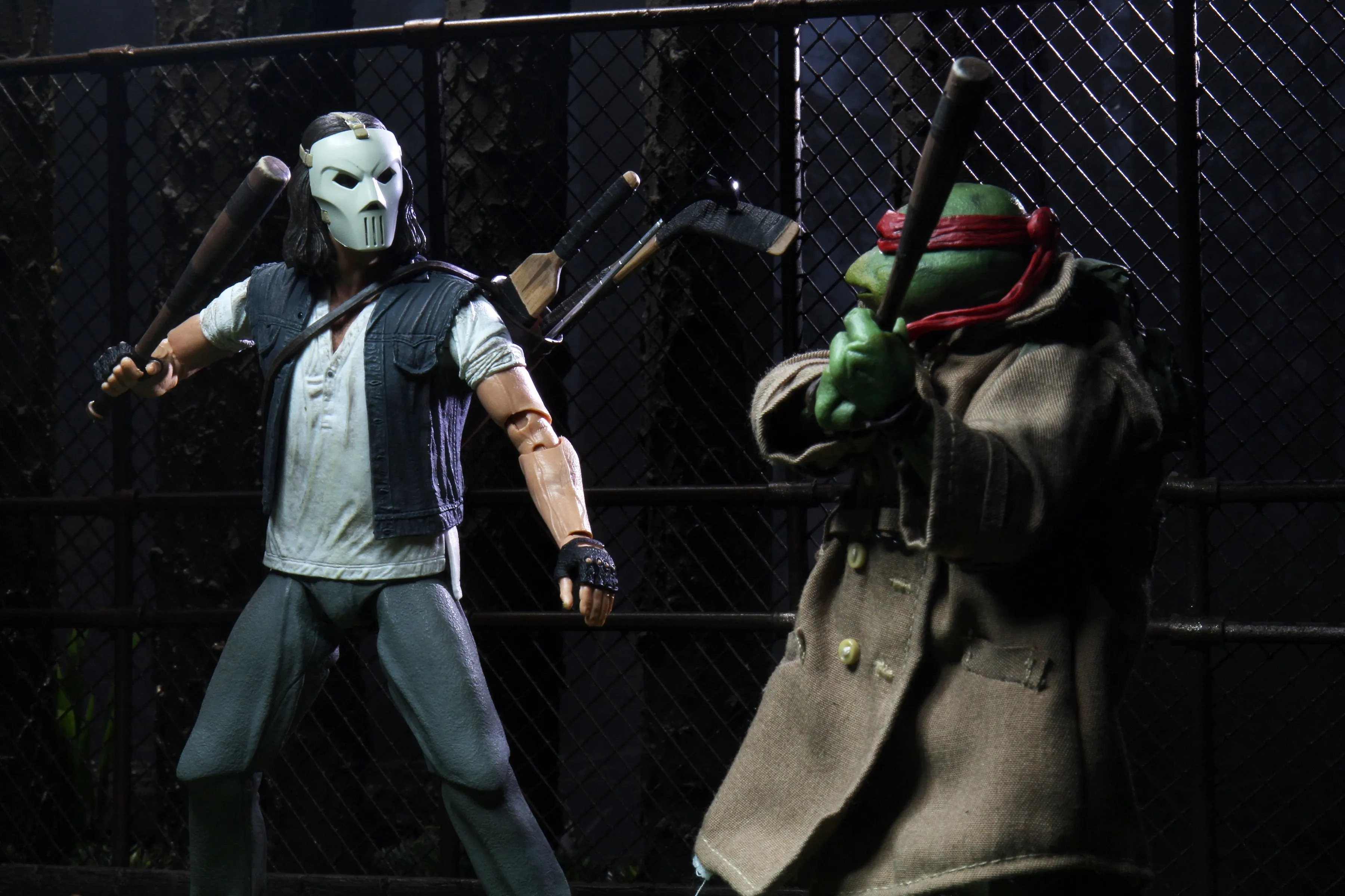 Casey Jones and Raphael - 7" Action Figurines - Teenage Mutant Ninja Turtles - NECA Collectibles