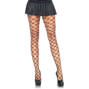 Chain Link Pantyhose - Black/Silver