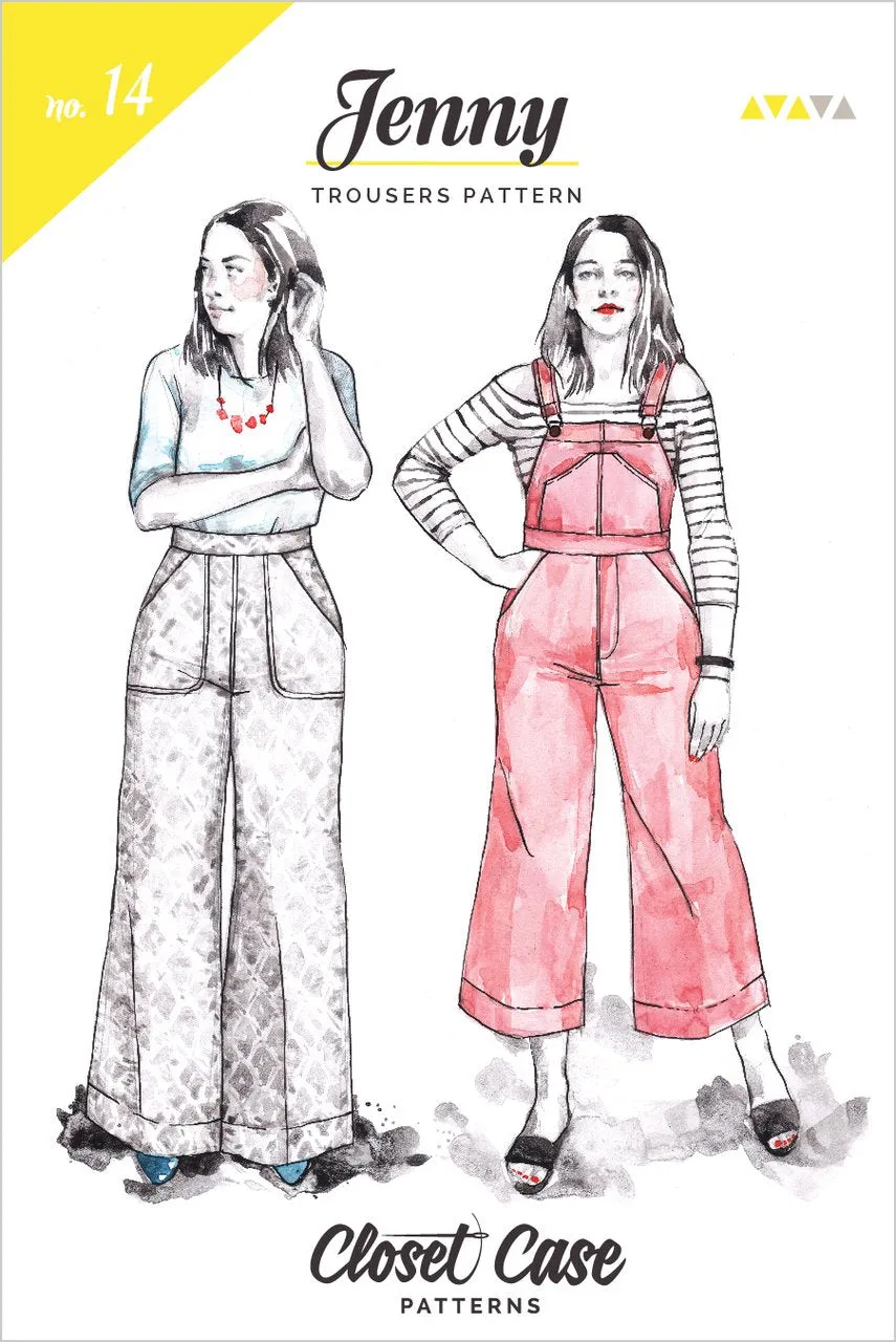 Closet Core Patterns - Jenny Trousers & Overalls