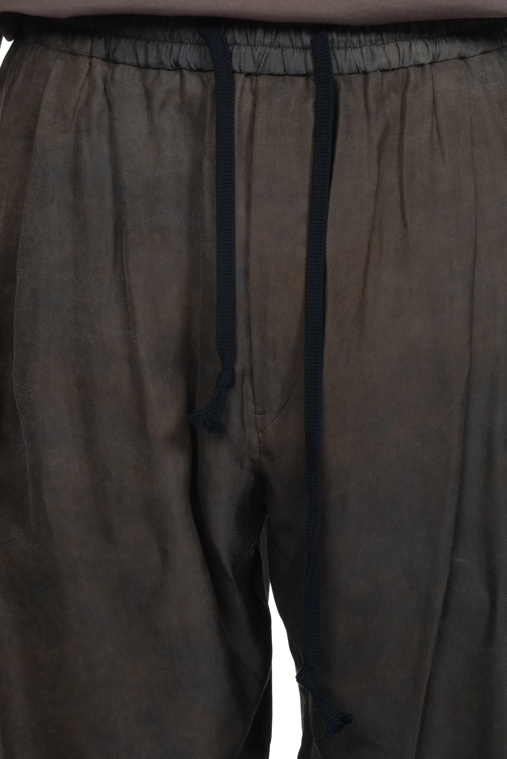 Copper Brown Extra Wide Drawstring Trousers