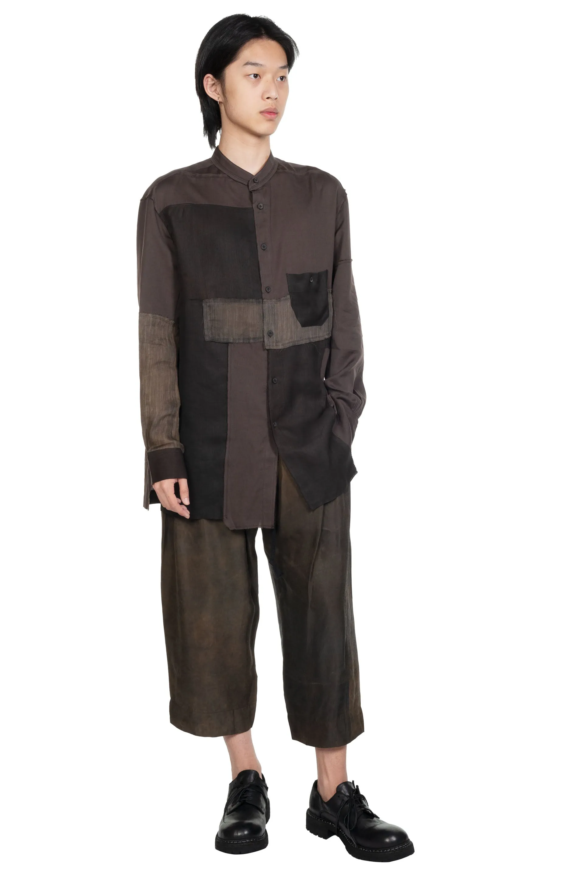 Copper Brown Extra Wide Drawstring Trousers