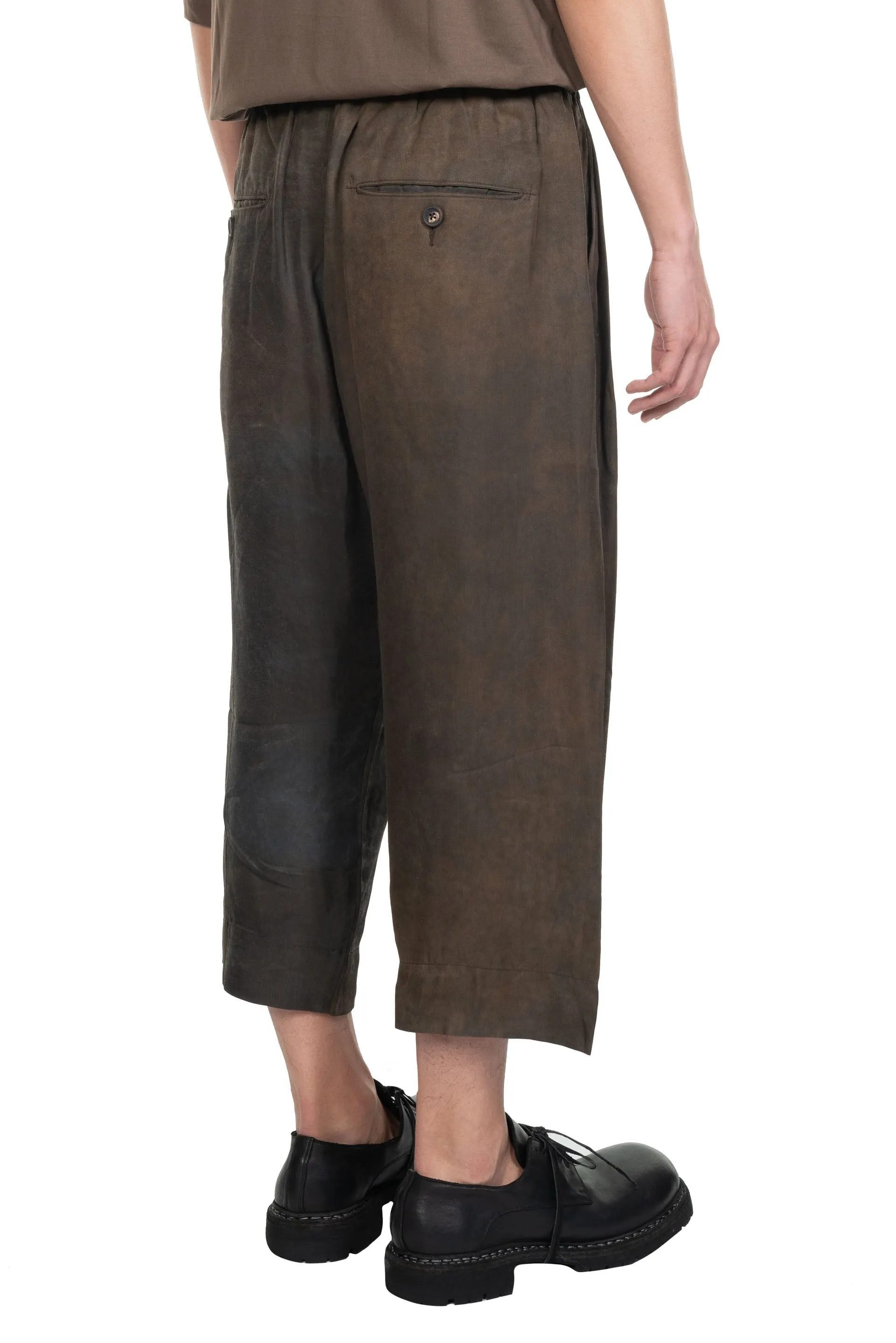 Copper Brown Extra Wide Drawstring Trousers