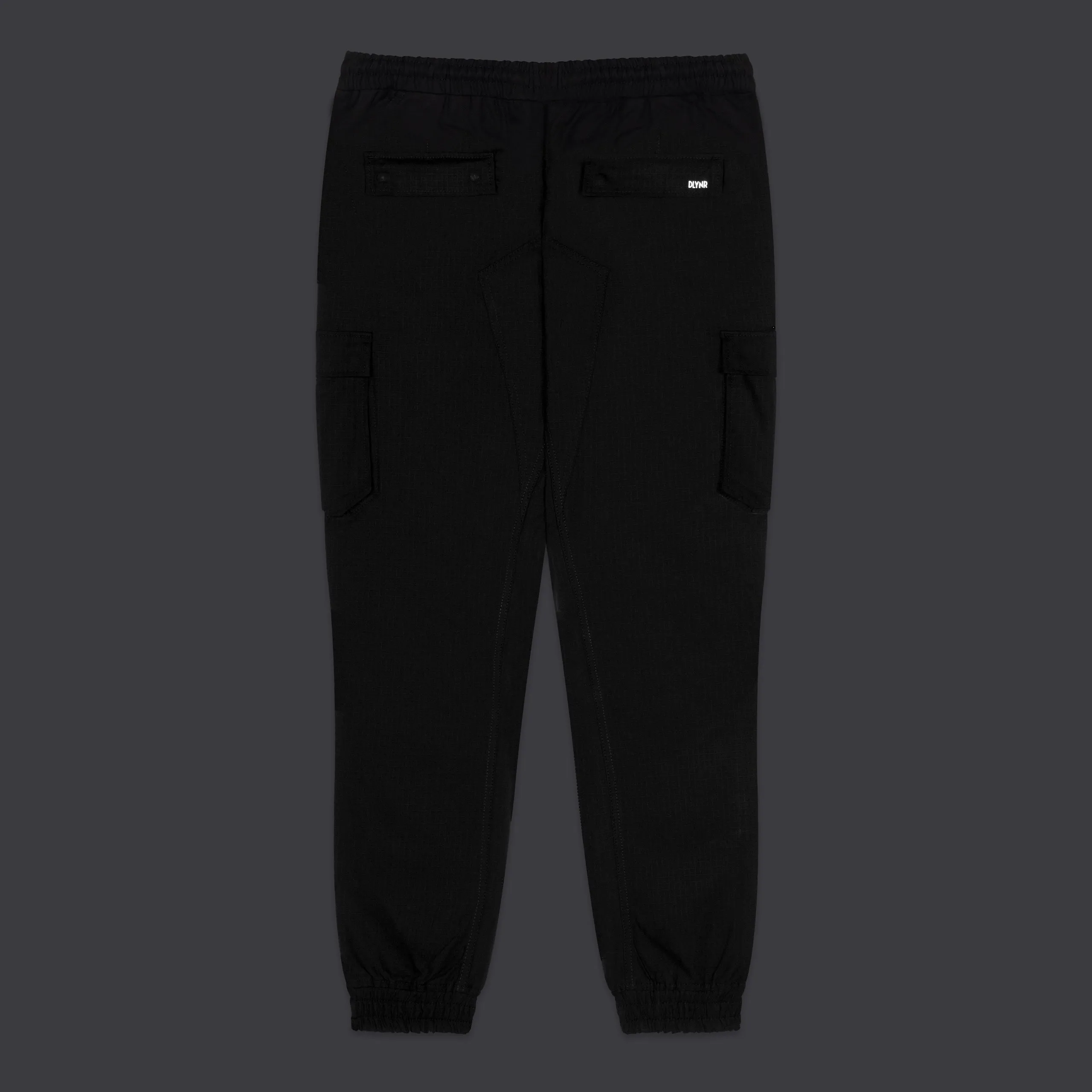 Cotton Ripstop Easy Cargo Pants Black