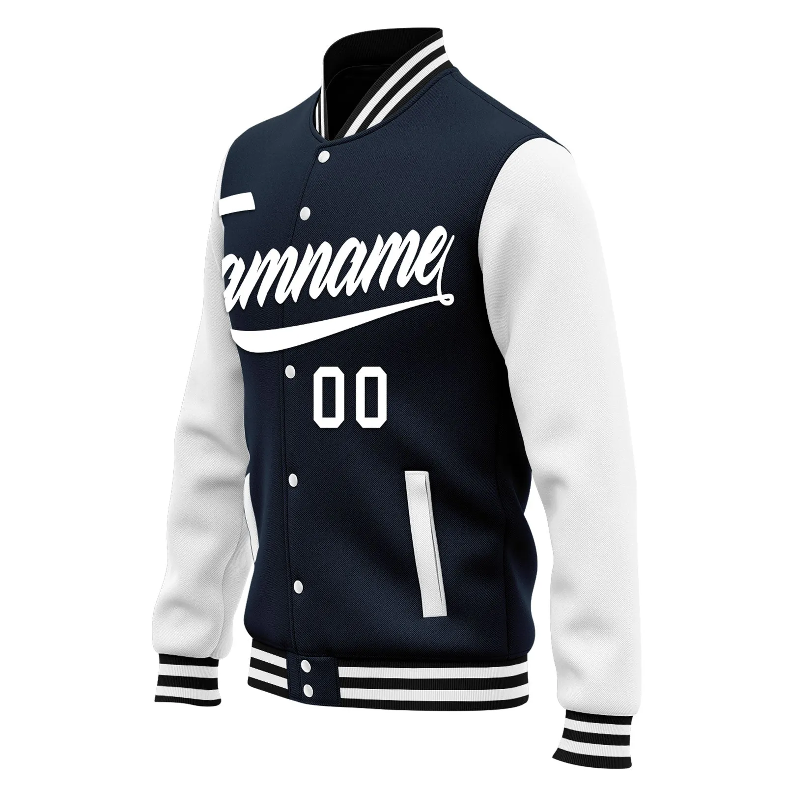 Custom Raglan Sleeves Jacket Bomber Full-Snap Varsity Letterman Personalized Jacket FZ005-D025002-9