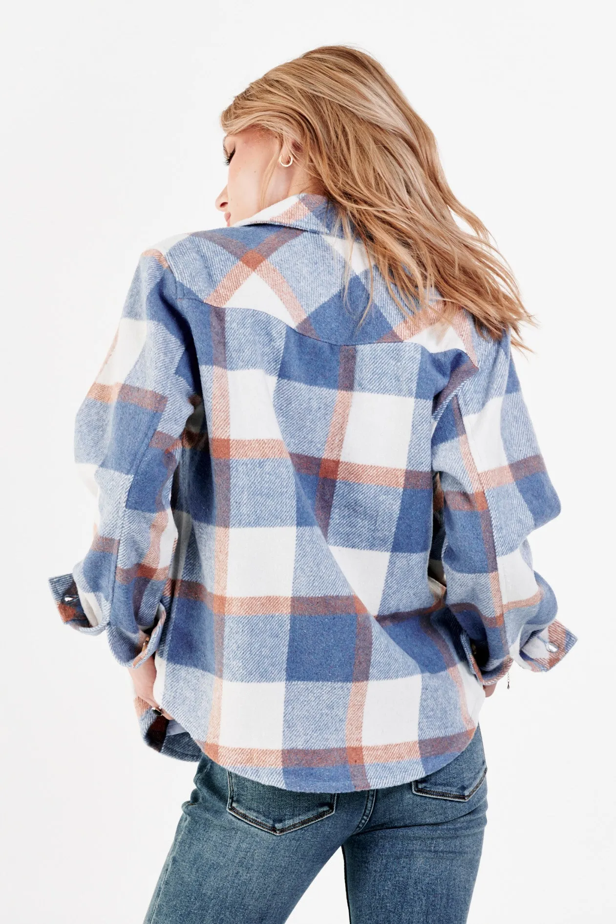 Dear John West Blue Plaid Jacket