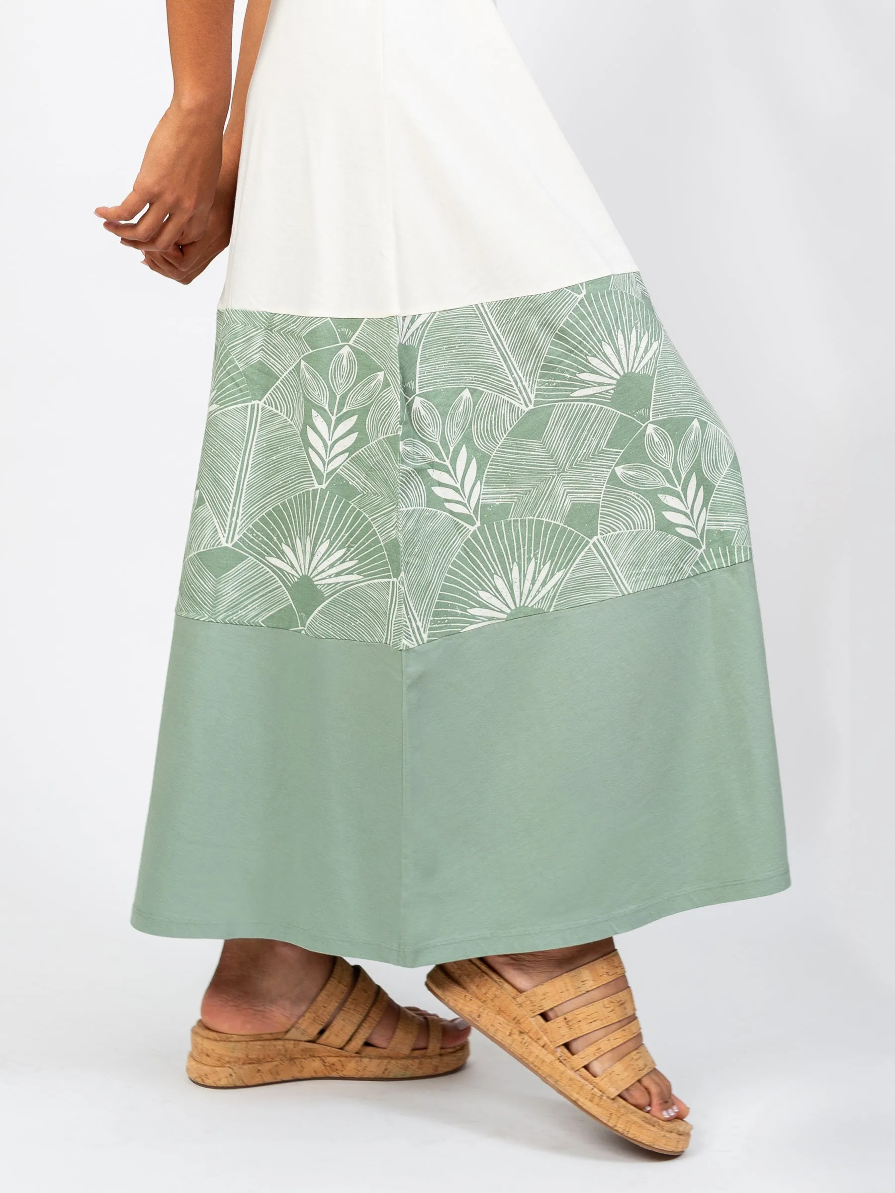 Deco Frond Maxi Dress