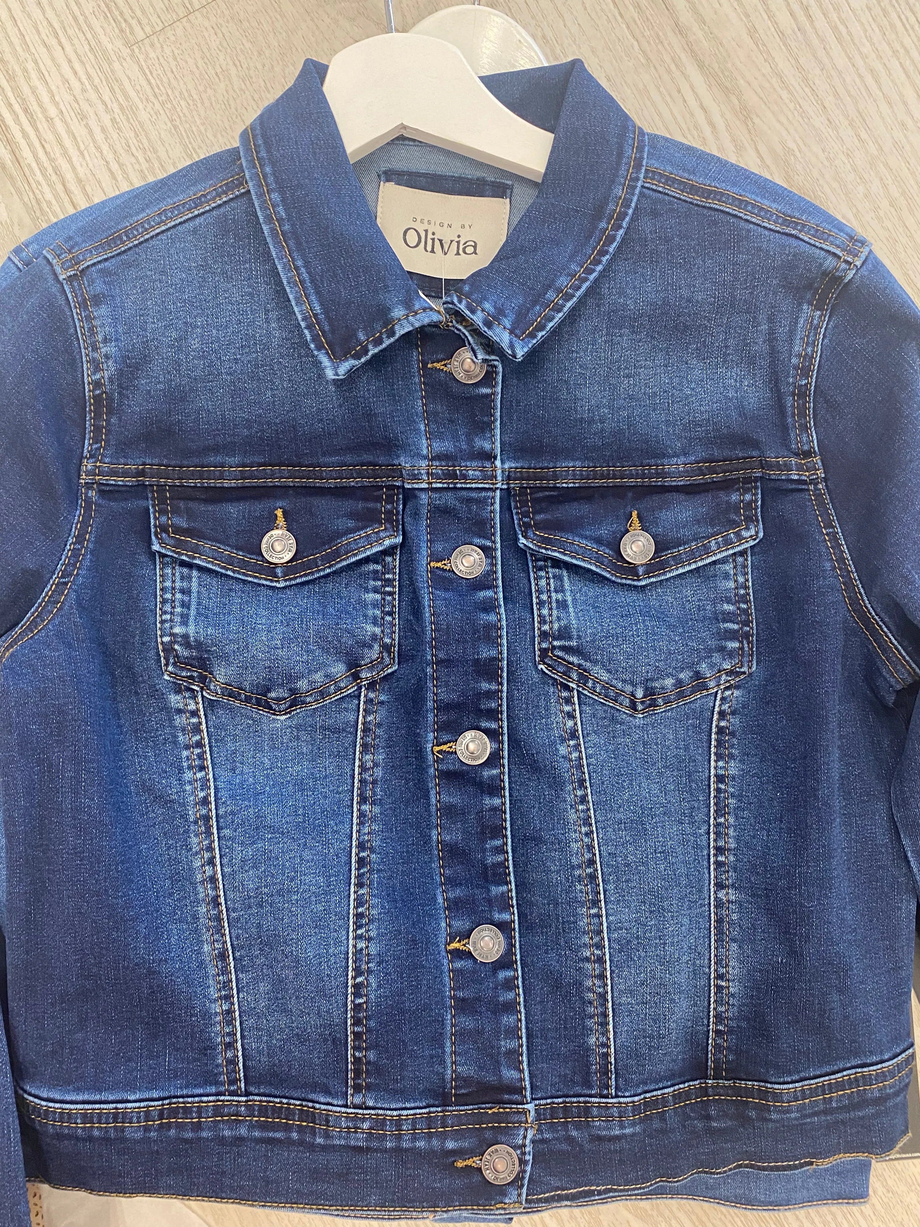 Denim Jean Jacket Style 1068 in Dark or Medium Blue