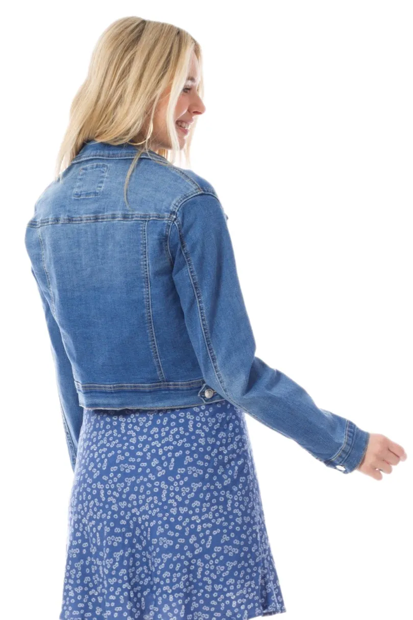 Denim Jean Jacket Style 1068 in Dark or Medium Blue