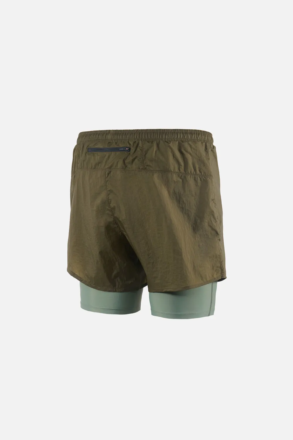 District Vision Ripstop Layered Pocketed Trail Shorts 5" - Lined