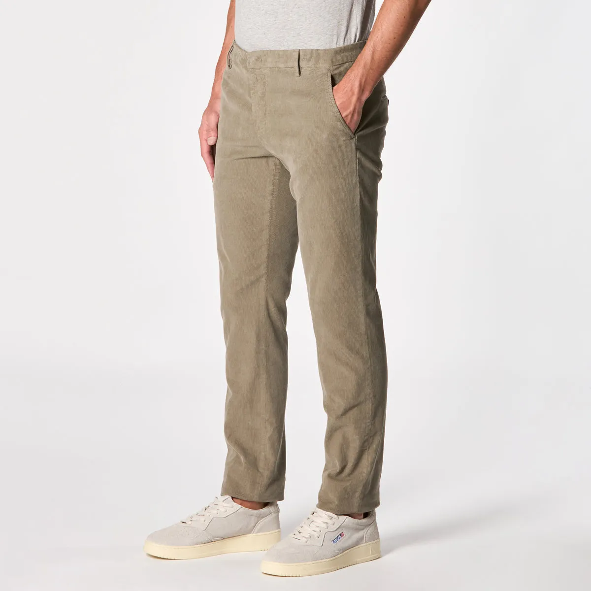 DONDUP TROUSERS UP166 VS0028 PTD 027 DOVE GREY