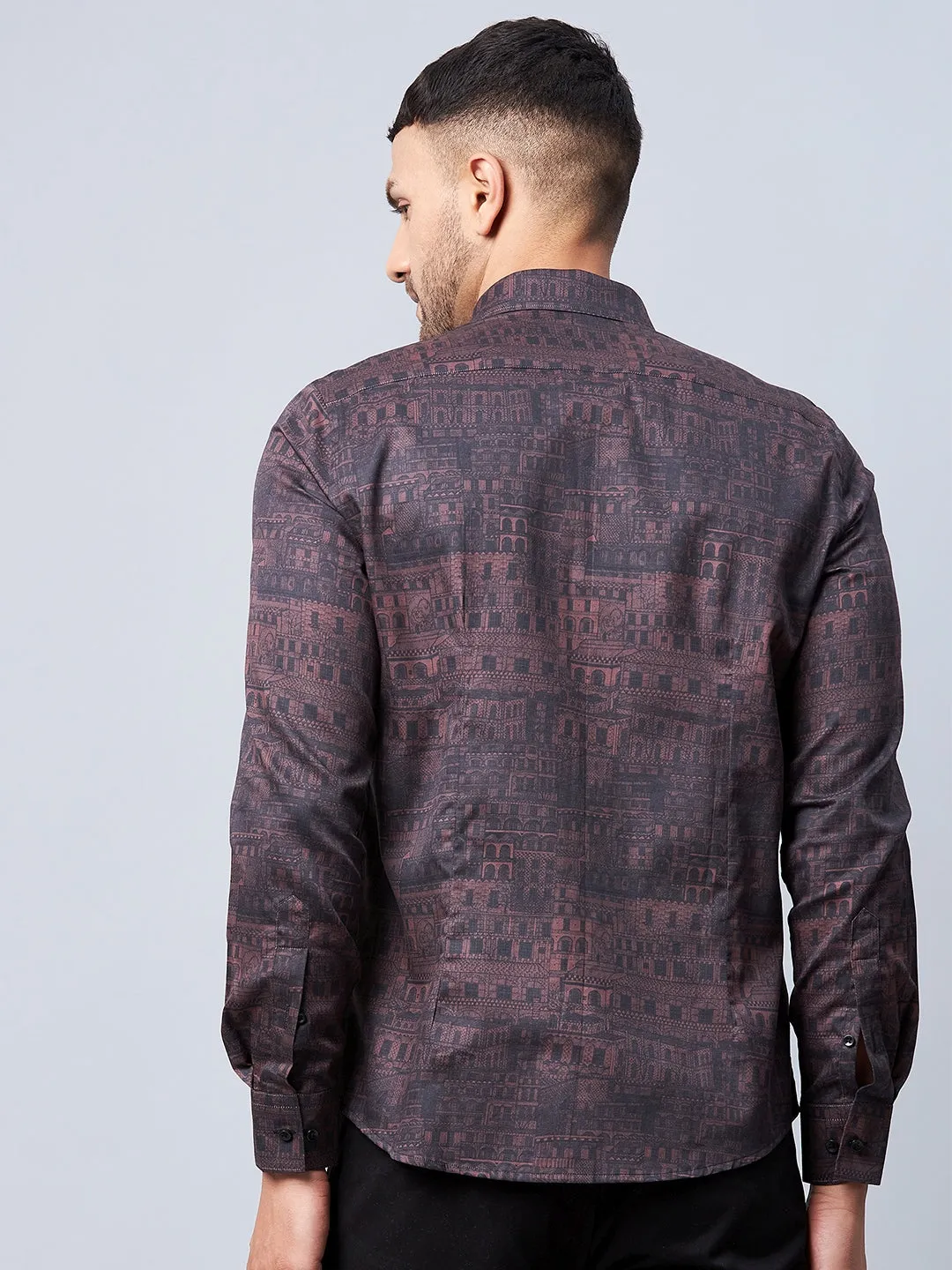 Dual Pocket Printed Shirt