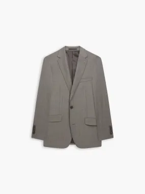 Edwin Polywool Slim Brown Sharkskin Suit Jacket