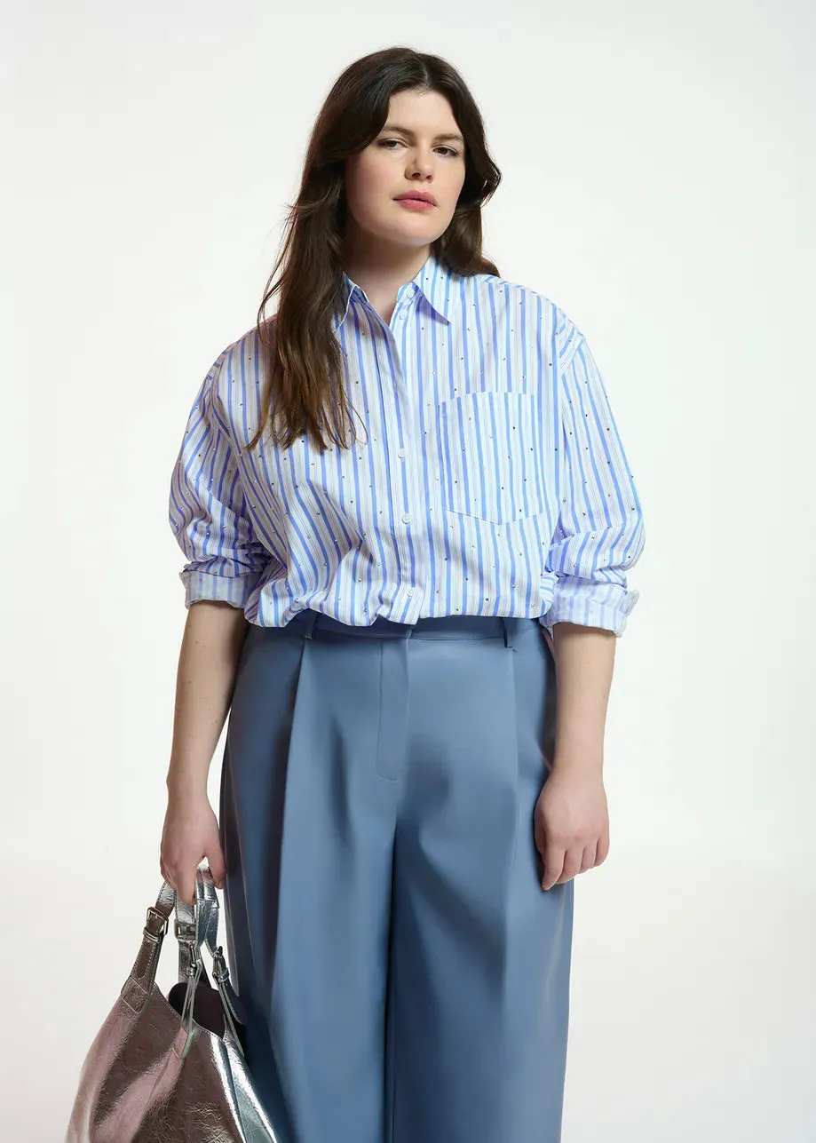 Essentiel Antwerp Fever Tree Shirt In Blue Stripe