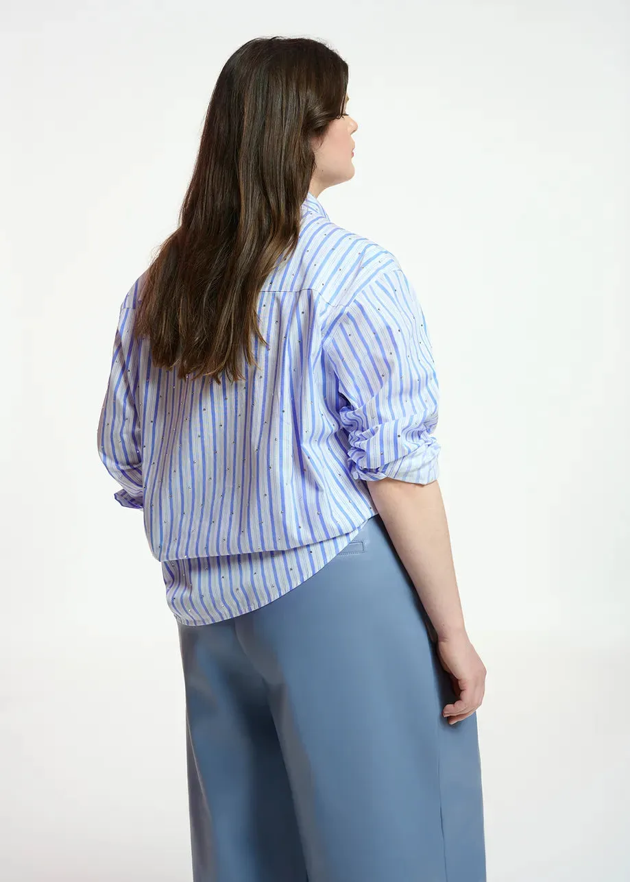 Essentiel Antwerp Fever Tree Shirt In Blue Stripe