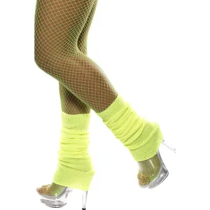 Fluro Yellow Legwarmers