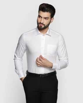 Formal White Solid Shirt - Otto