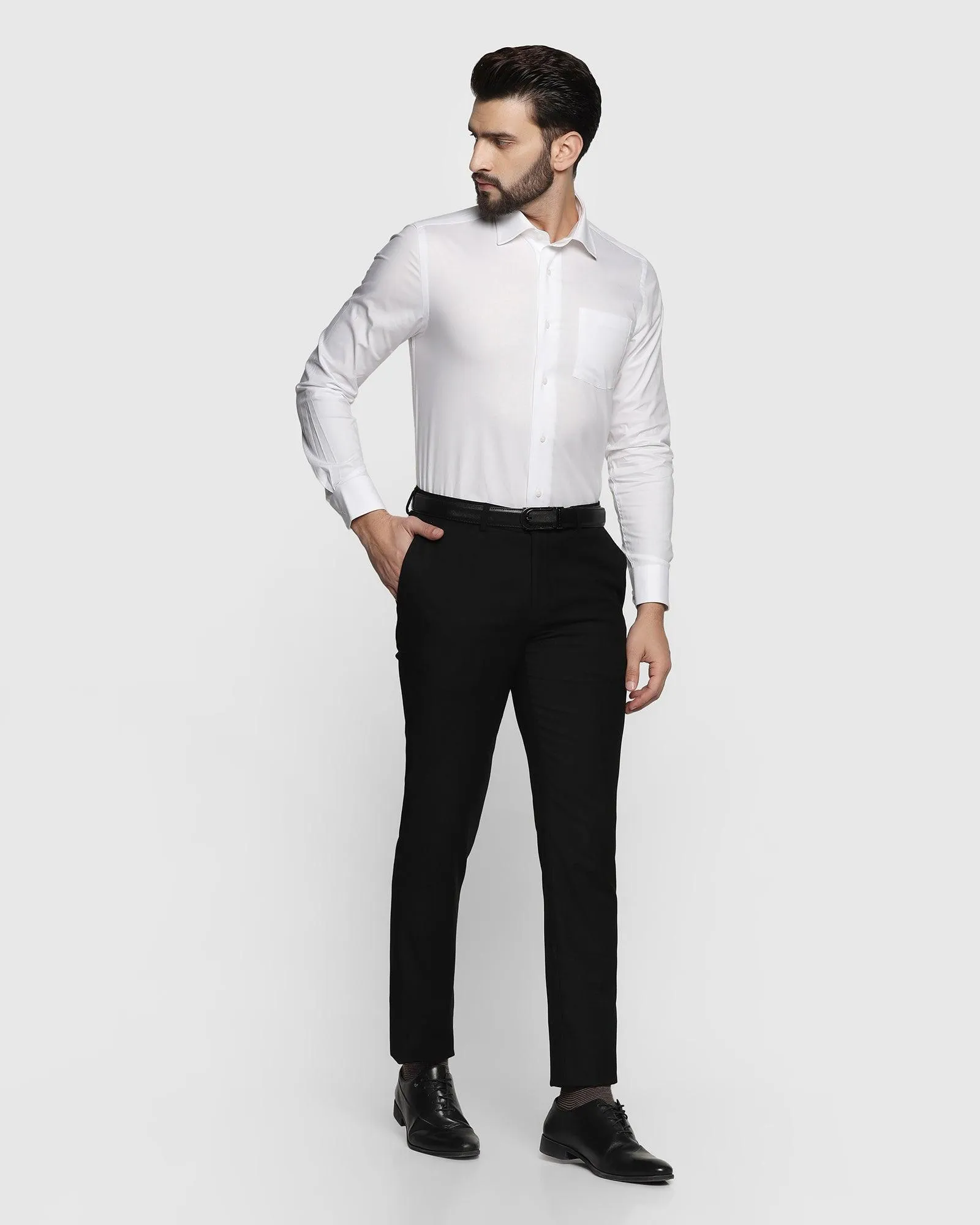 Formal White Solid Shirt - Otto