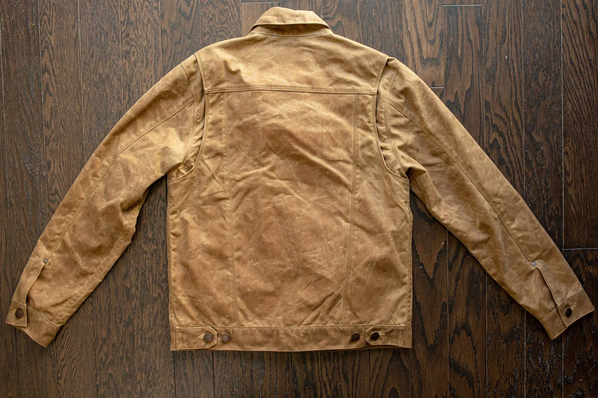 Freenote Cloth Riders Jacket Waxed Canvas- Rust