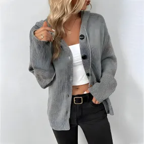 GALLIA™ | Stylish Hooded Cardigan for All Seasons