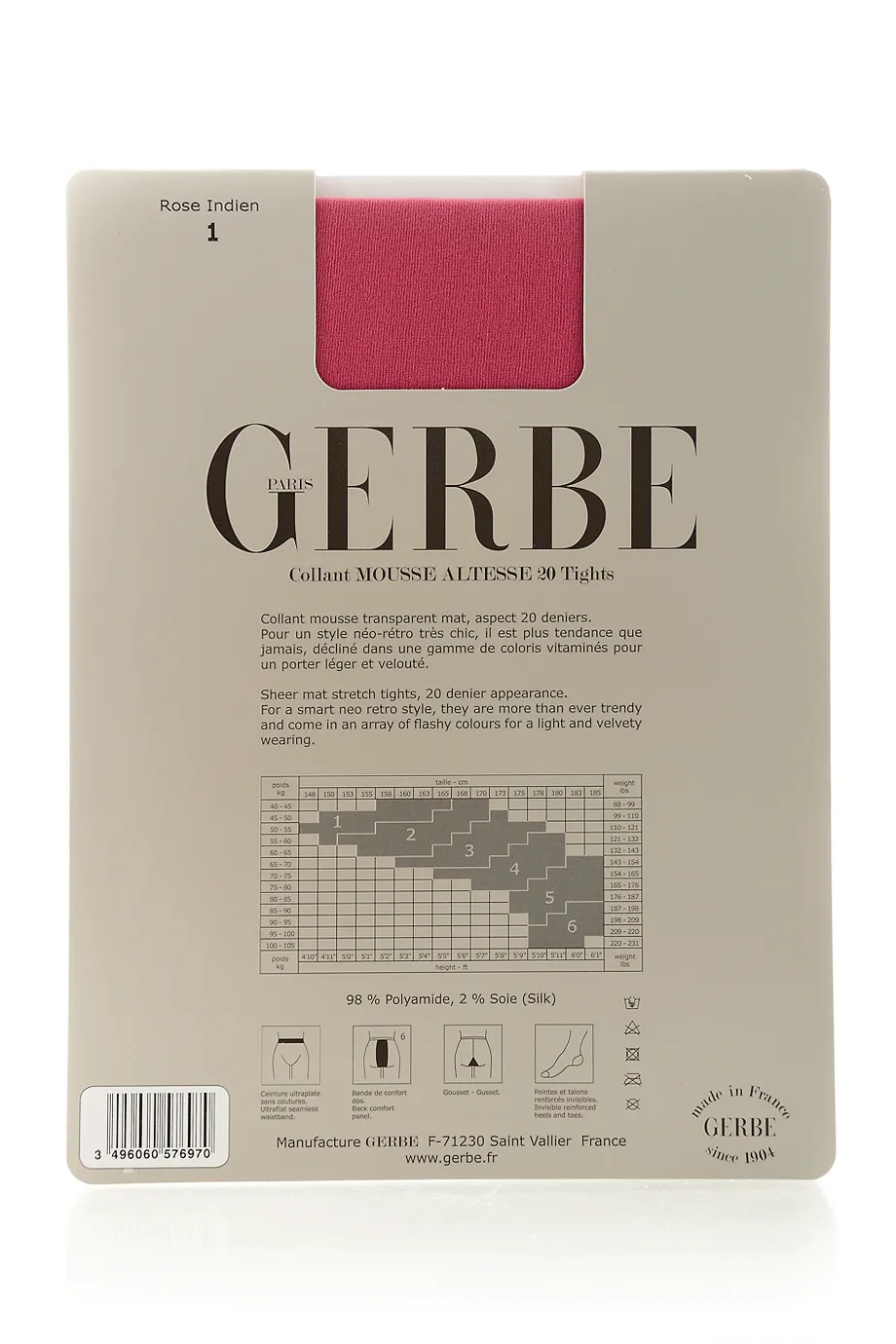 GERBE MOUSSE ALTESSE 20 Absinthe Tights