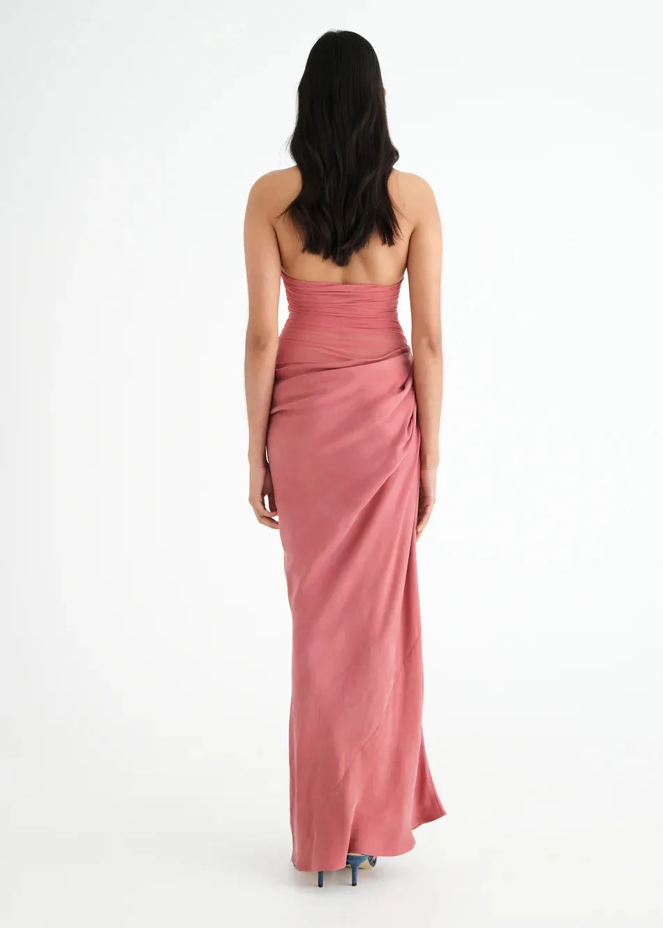 Gina Halter Dress Rose