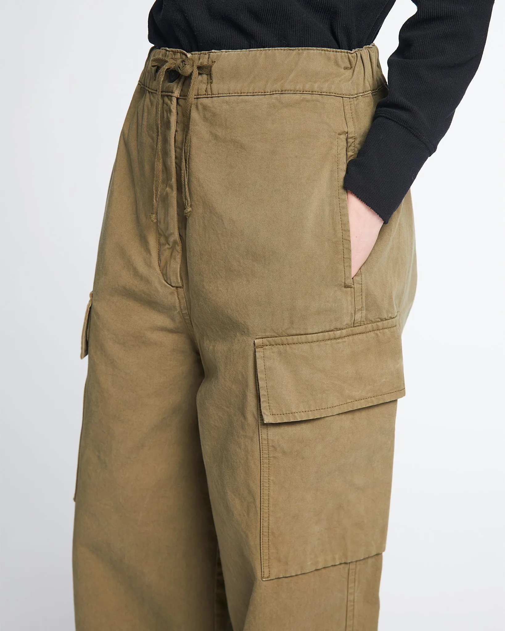 G.o.D Para Pants Crispy Cotton Dusty Green