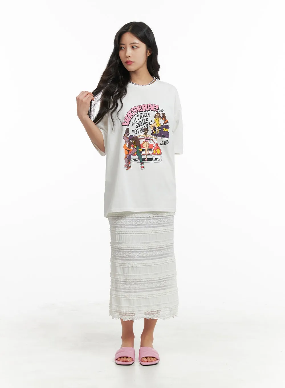 Graphic Oversized T-Shirt OM427