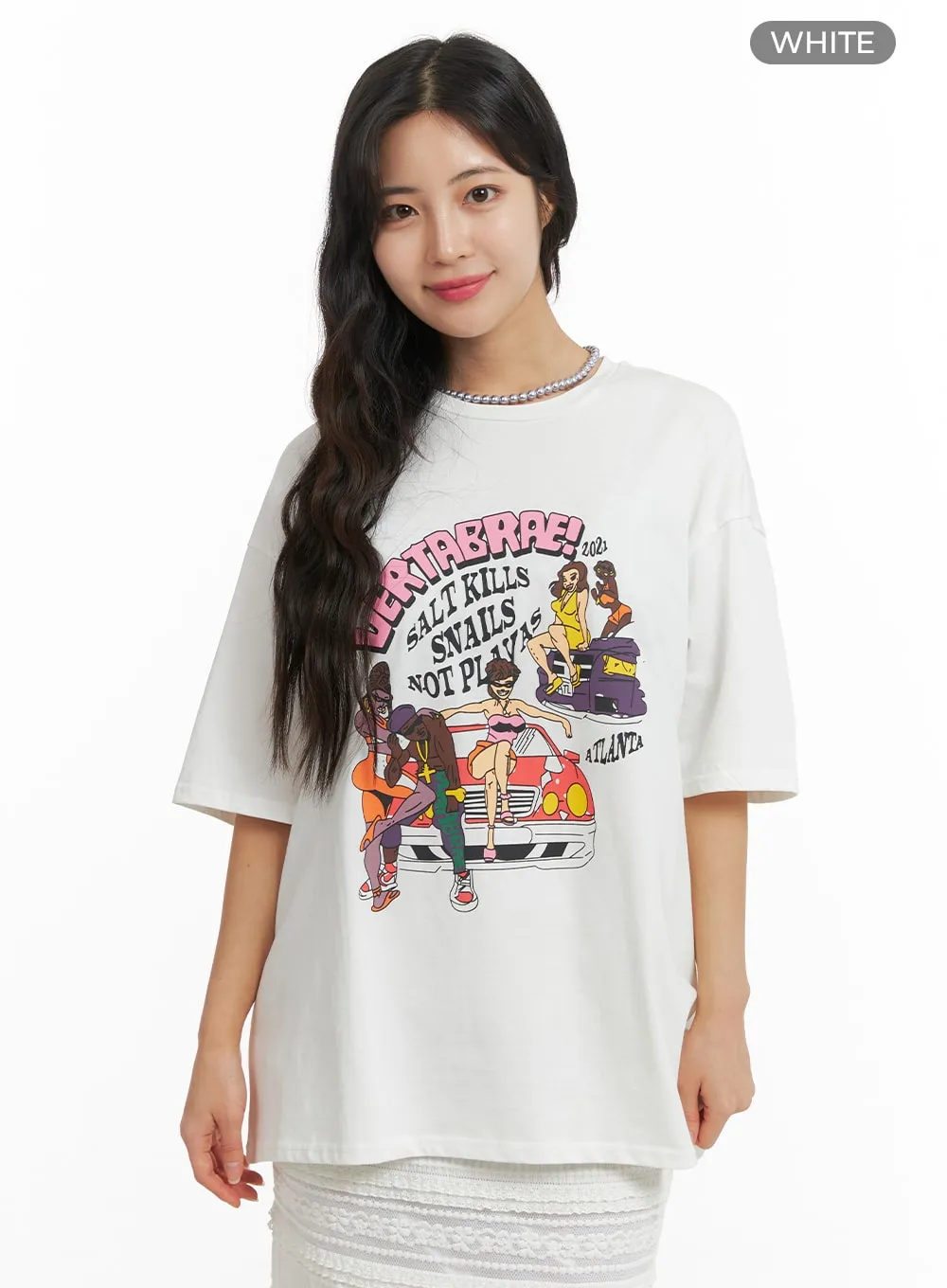 Graphic Oversized T-Shirt OM427