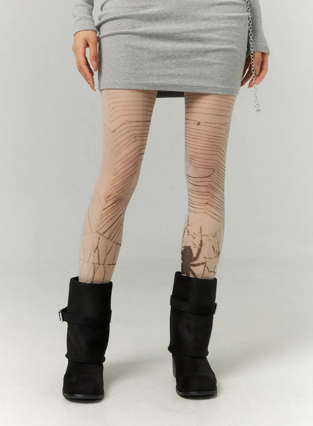 Graphic Printed Tights CN321