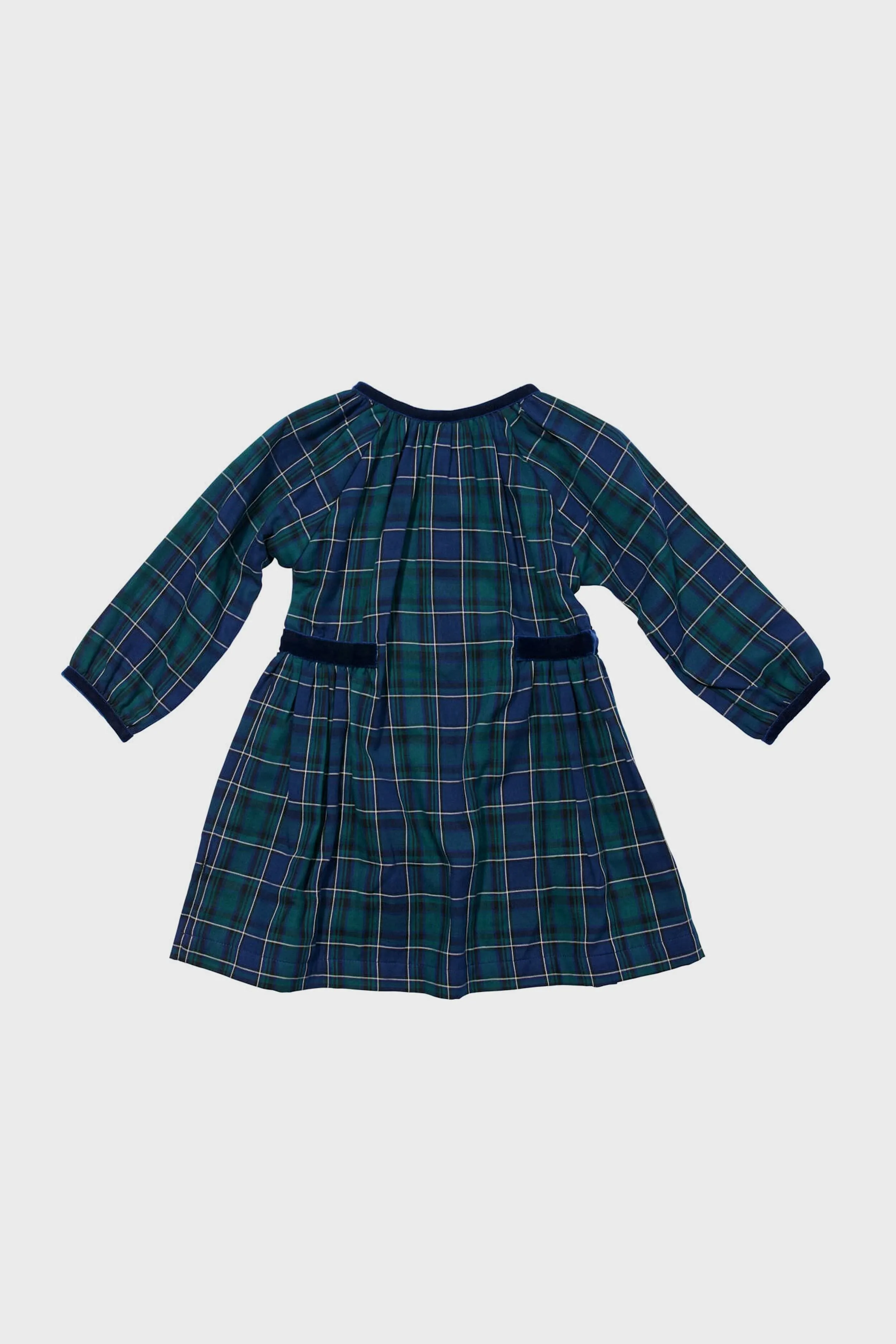 Green Plaid Elizabeth Dress