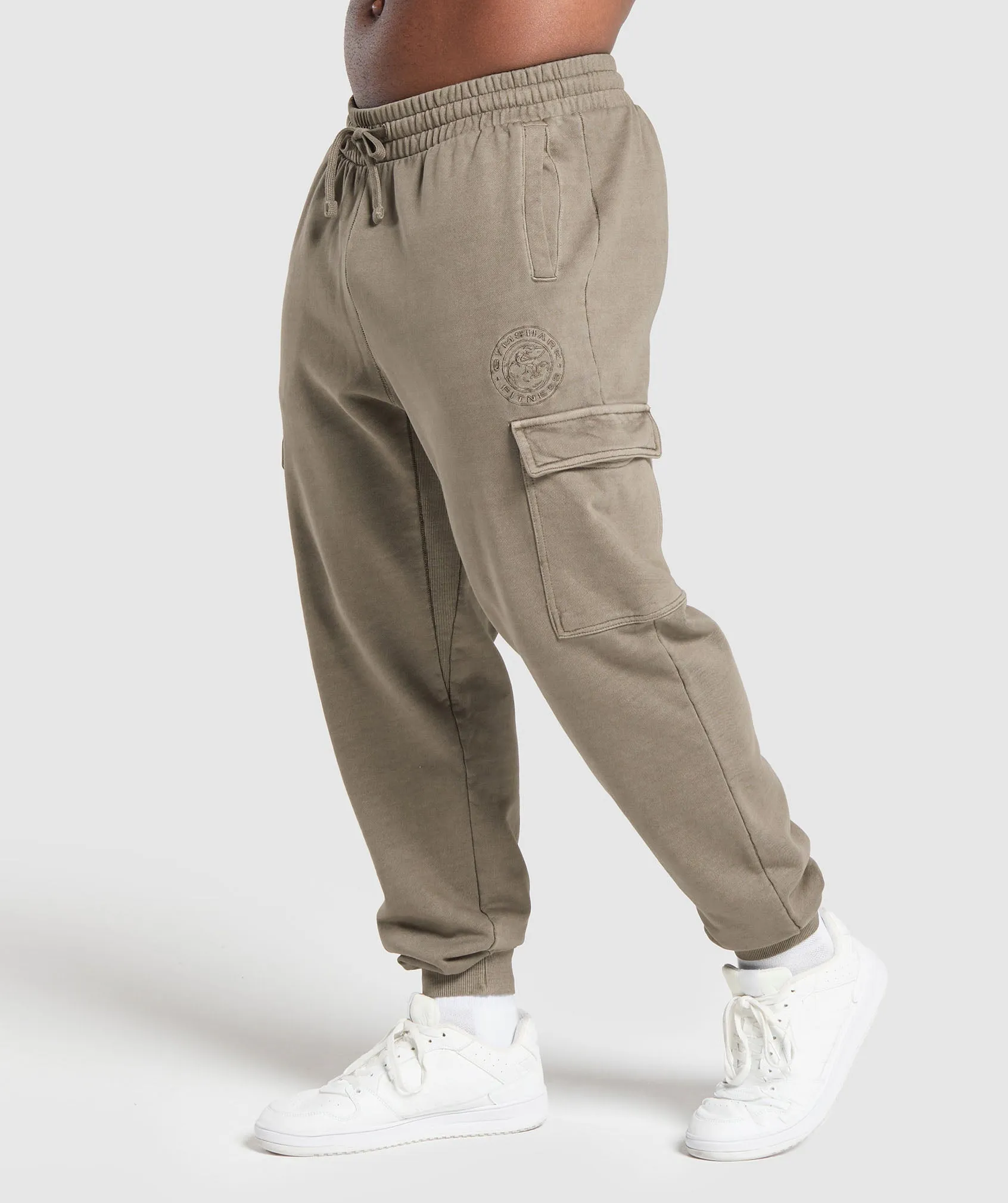 Gymshark Premium Legacy Cargo Pants - Camo Brown