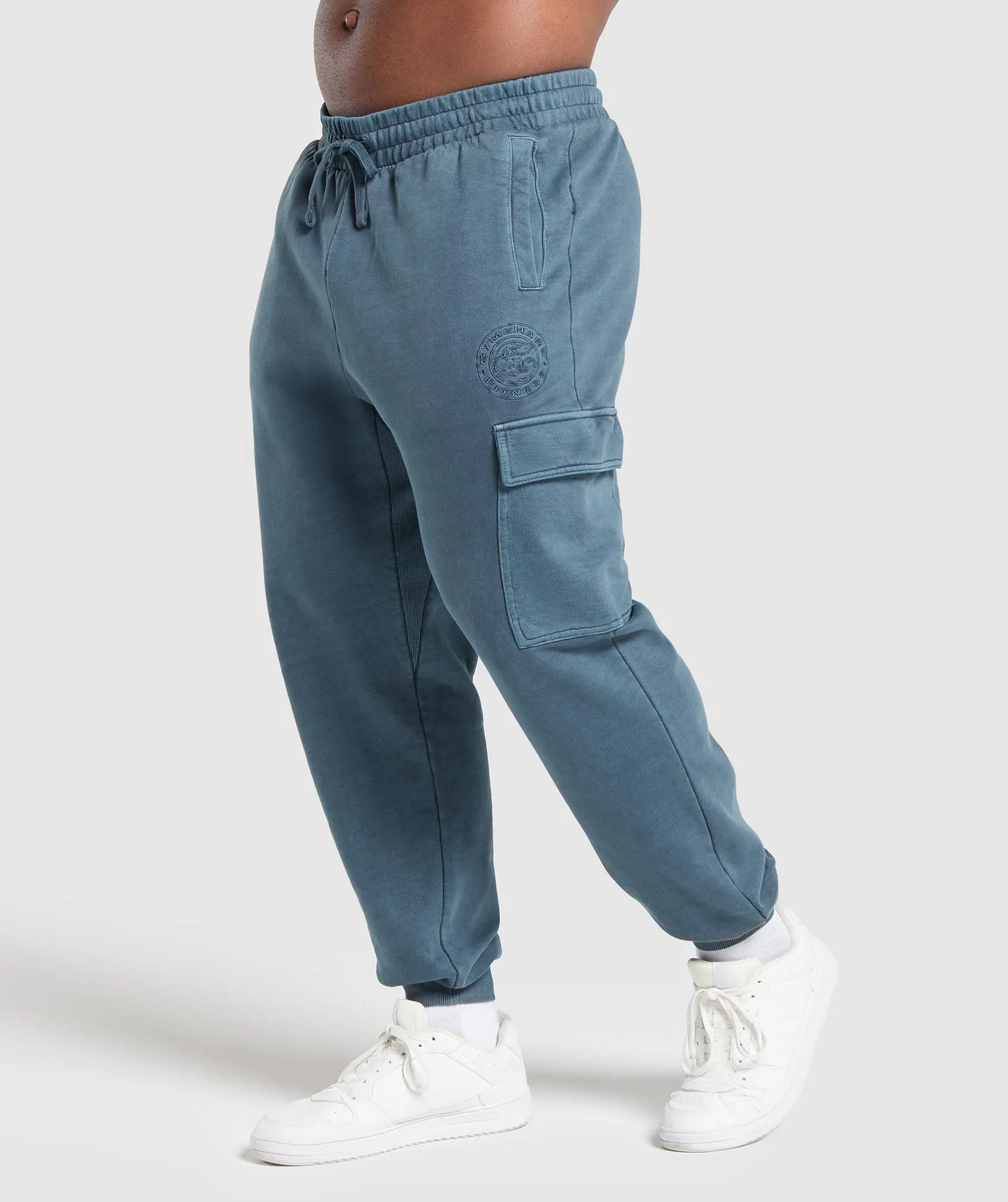 Gymshark Premium Legacy Cargo Pants - Cargo Blue