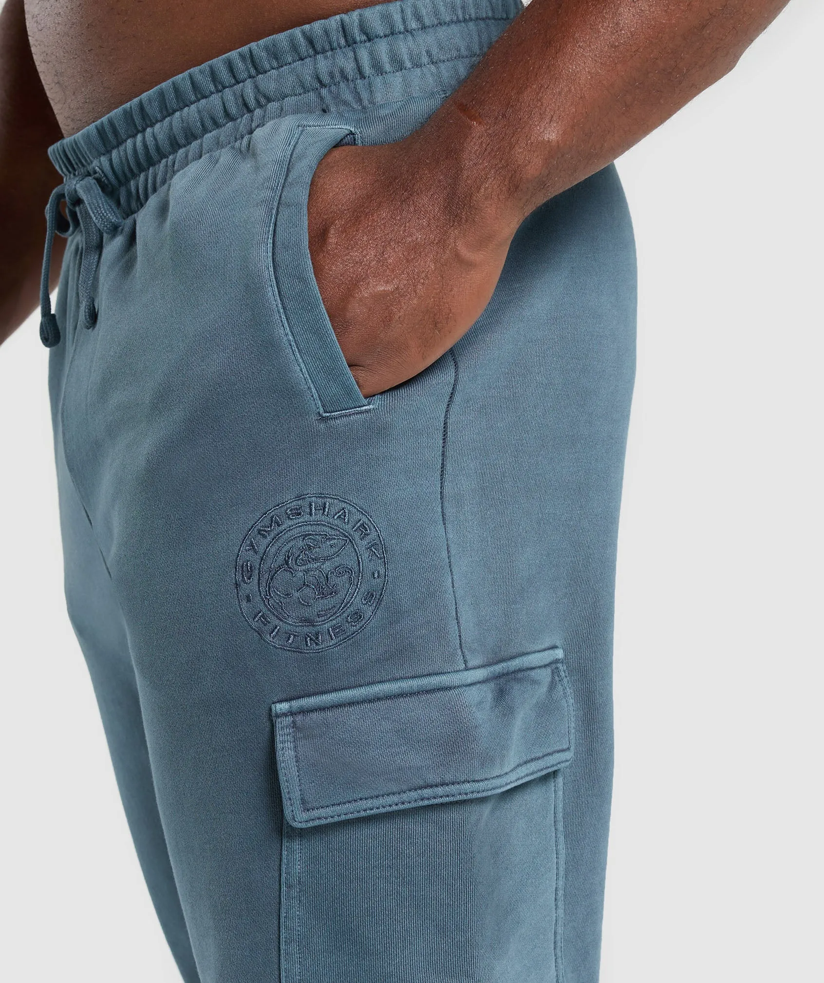 Gymshark Premium Legacy Cargo Pants - Cargo Blue