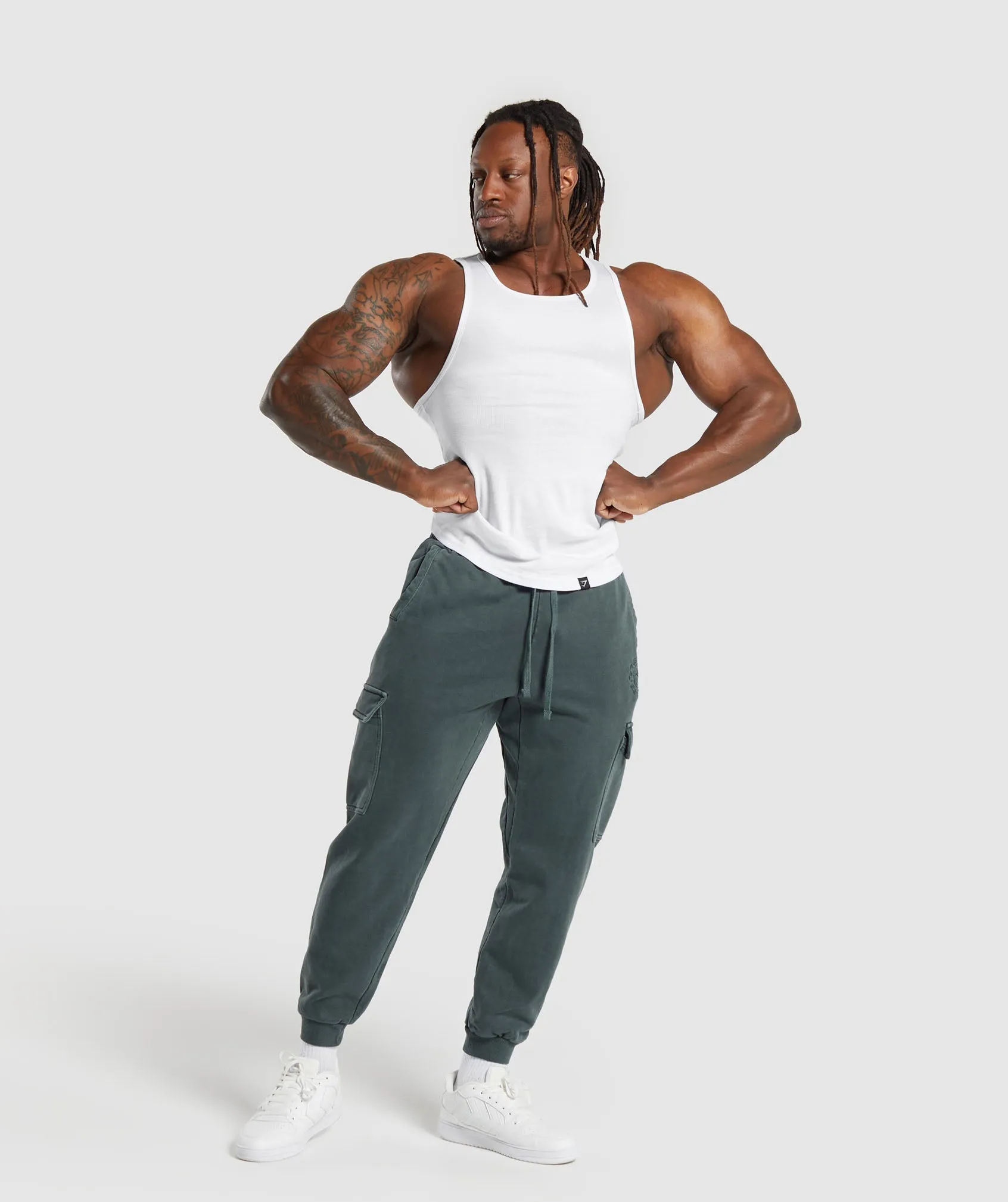 Gymshark Premium Legacy Cargo Pants - Cargo Teal