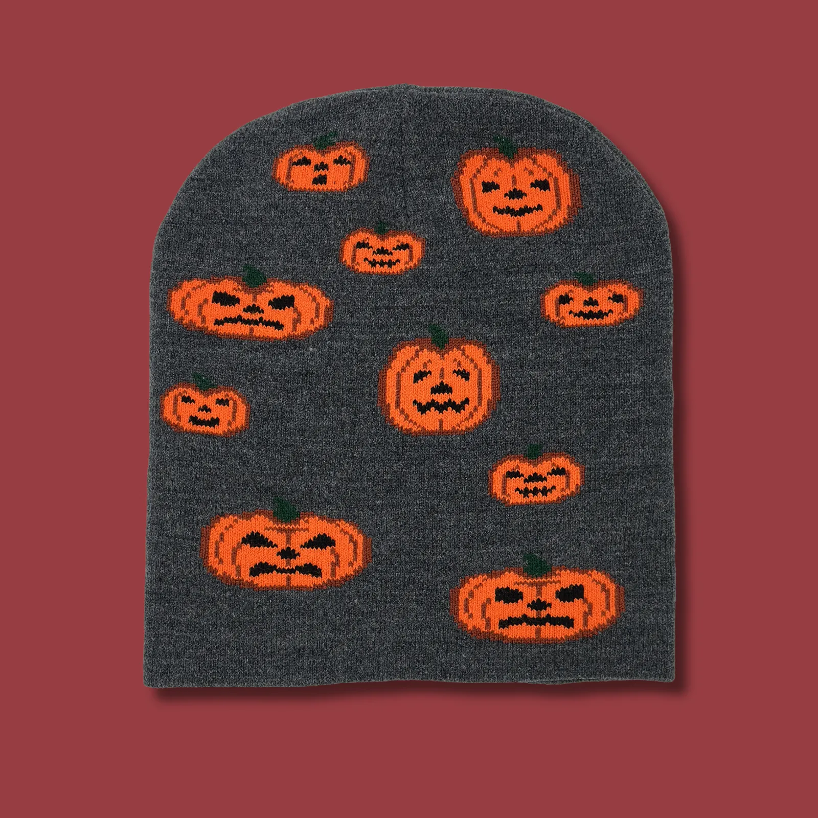 Halloween Jack-O-Lantern Beanie