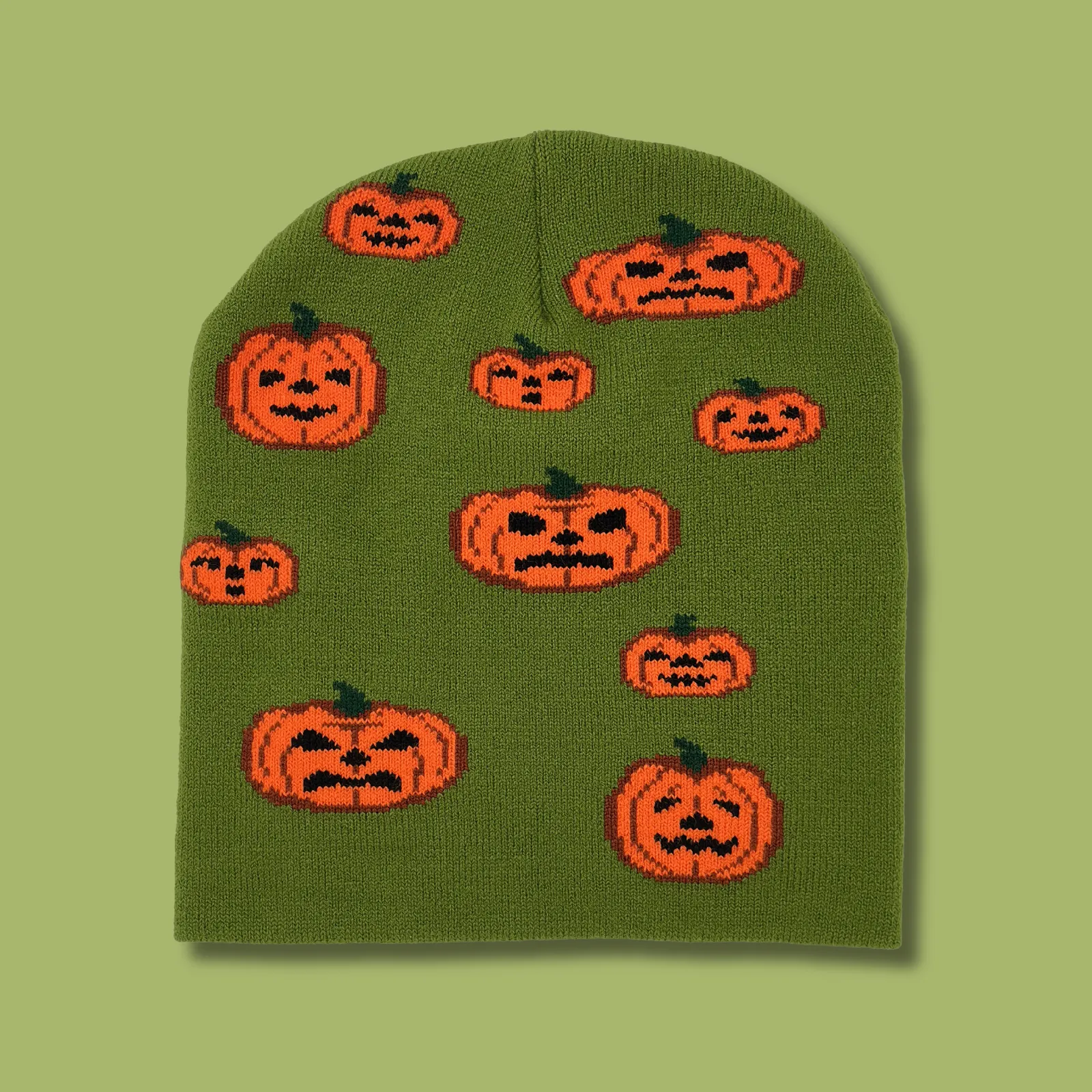 Halloween Jack-O-Lantern Beanie