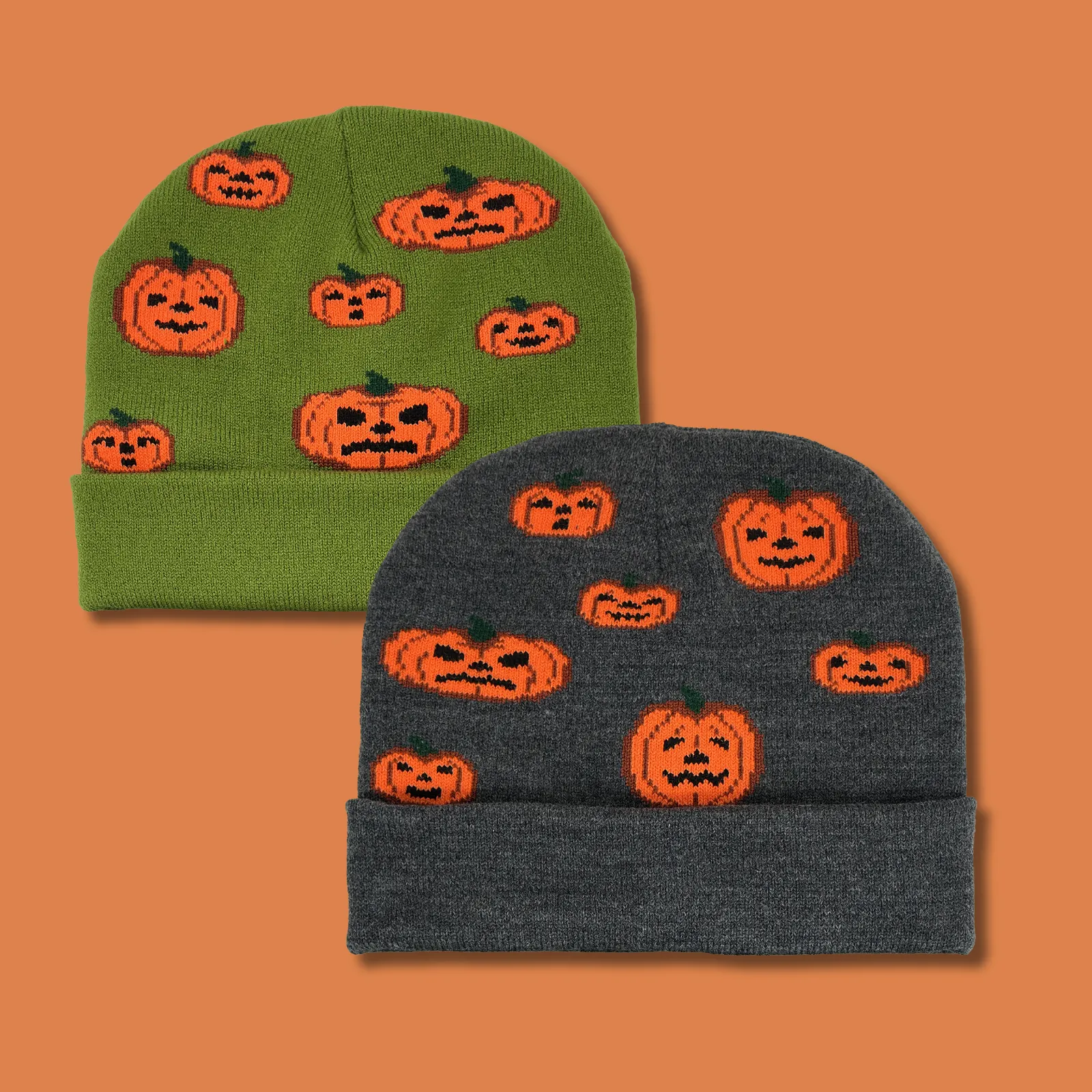 Halloween Jack-O-Lantern Beanie