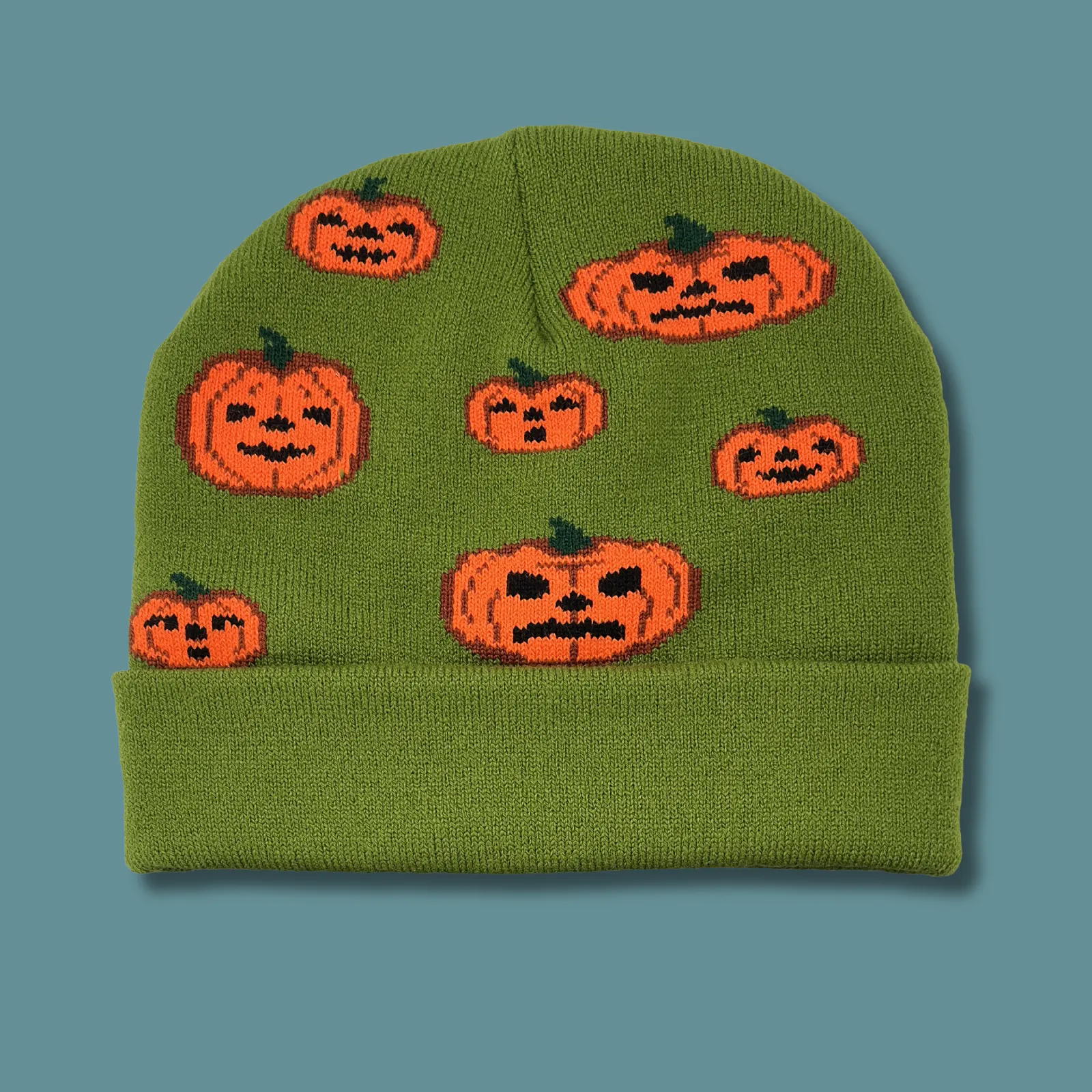 Halloween Jack-O-Lantern Beanie